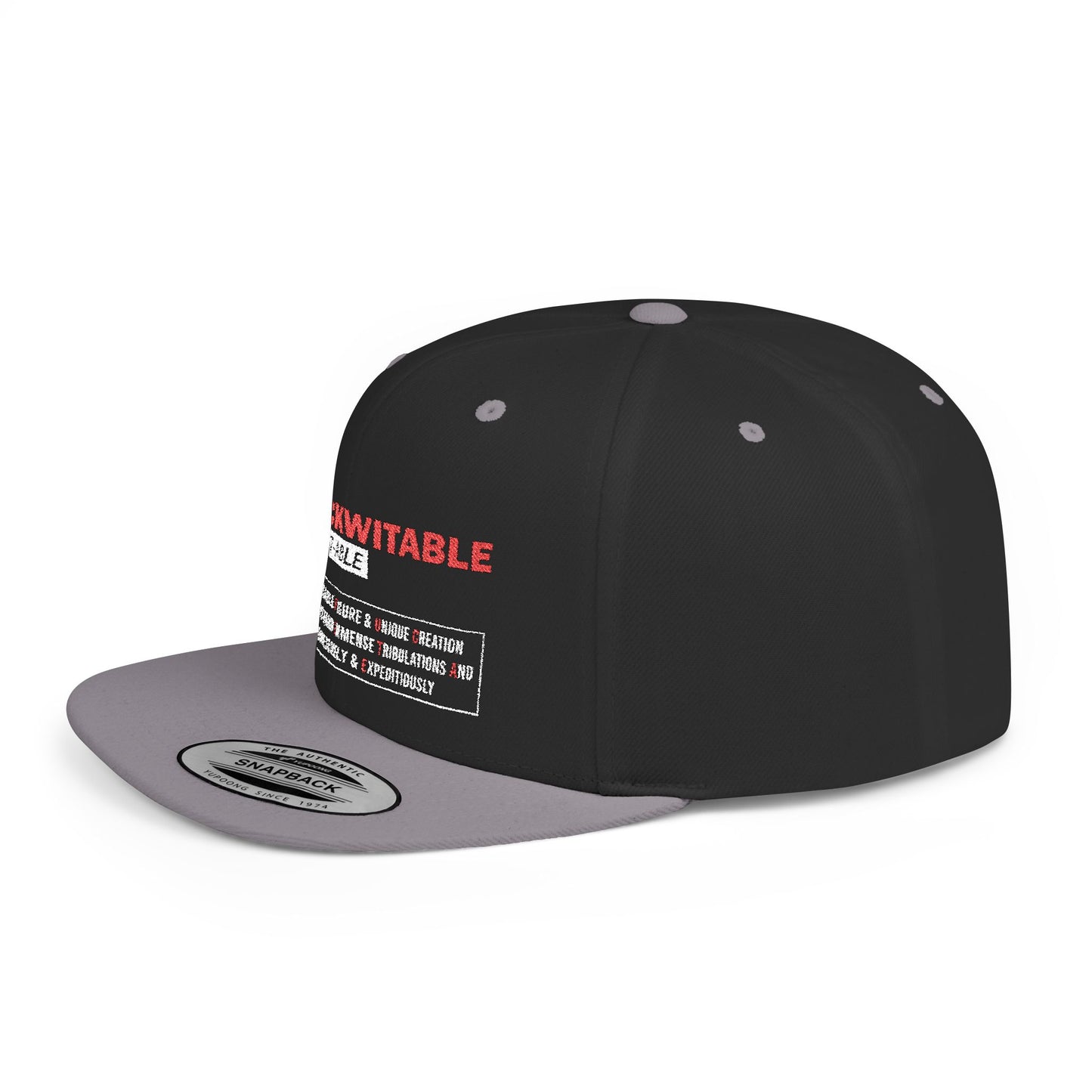 U.N.F.U.C.K.W.I.T.A.B.L.E. Bold Statement Snapback Hat for Confident Style, Unfuckwitable Cap, Streetwear Hat
