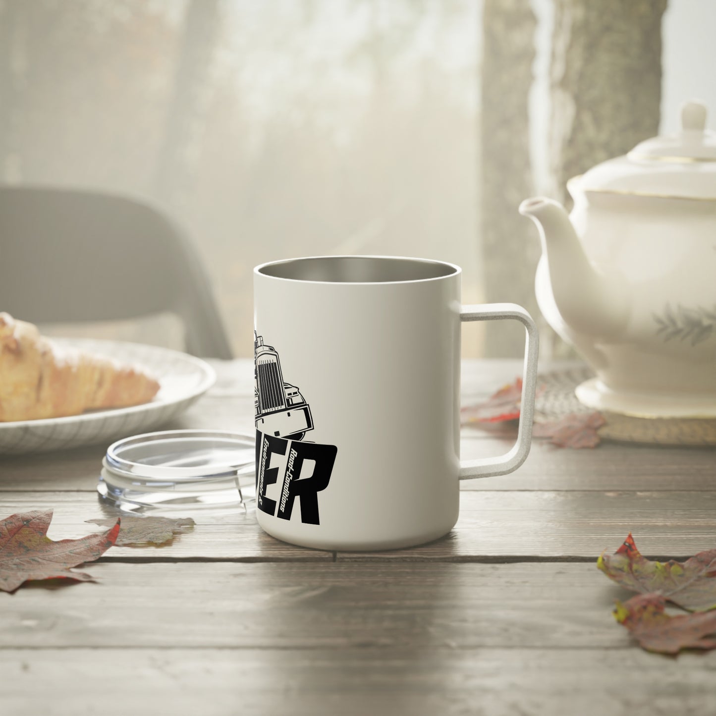 Trucker D.R.I.V.E.R. Insulated Coffee Mug | Perfect Gift for Drivers | 10oz Mug | Travel Beverage Container | Unique Coffee Cup | Motivational Drinkware