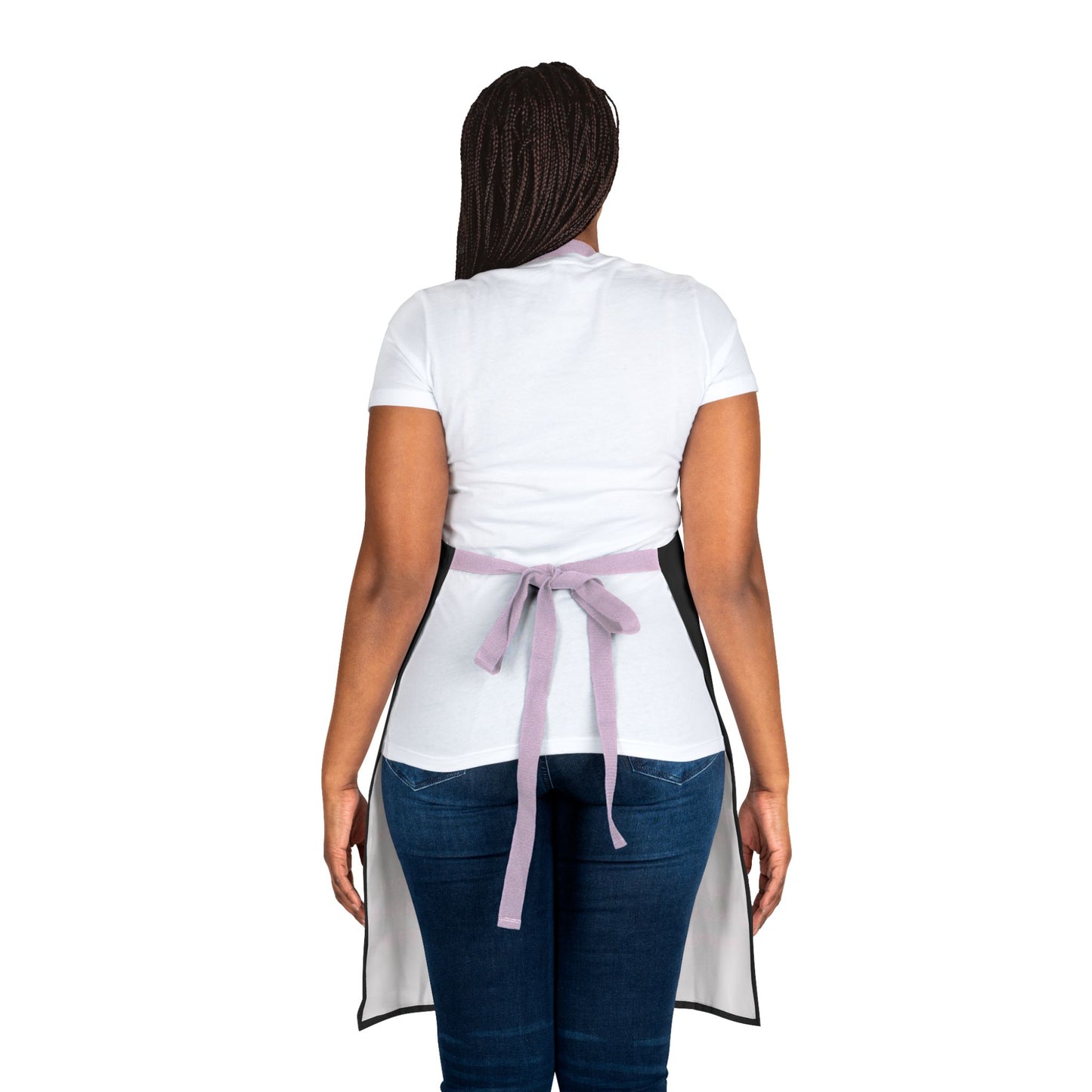 Breast Cancer Awareness Apron — 'CANCER' Ribbon Quote Chef Apron
