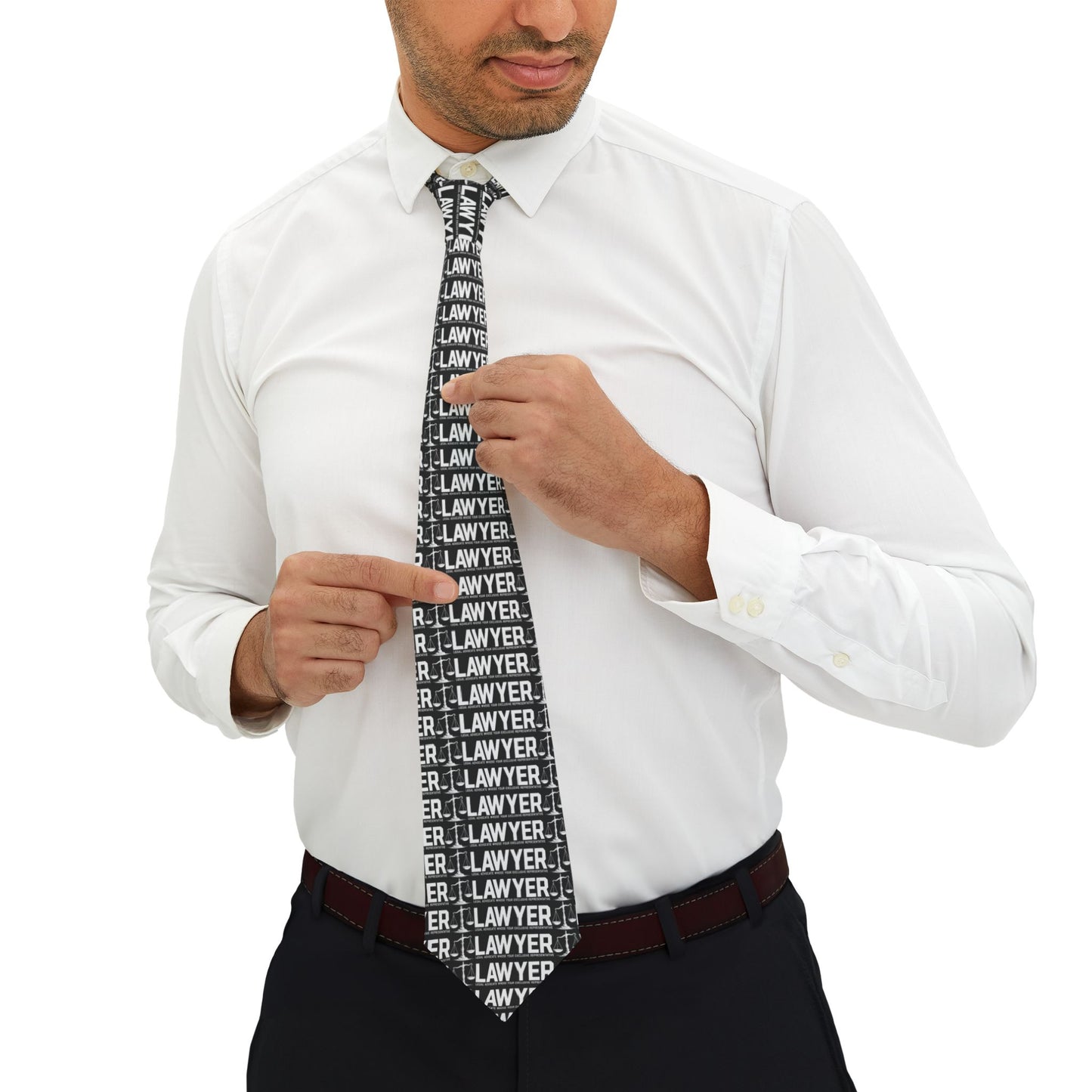 L.A.W.Y.E.R. Stylish Lawyer Necktie - Perfect for Legal Professionals, Gifts for Law Graduates, Office Wear, Cocktails, Special Occasions