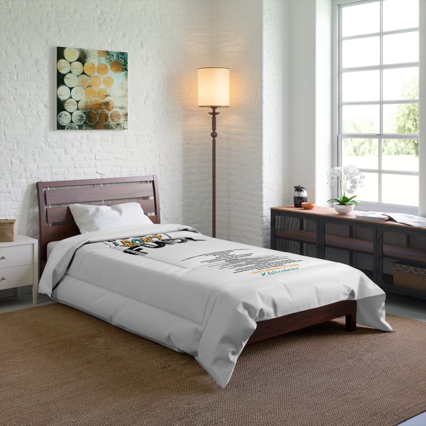 NO! I Dont Wanna F.U.C.K. Funny Quote Comforter, , Quirky Couch Throw, Relaxing Sleep Blanket