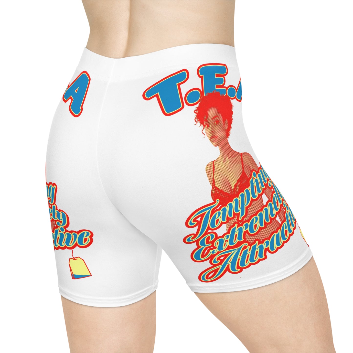 Body T.E.A. Women's Trendy Biker Shorts, Comfortable Activewear for Fitness & Leisure, Summer Fashion, Gift for Her, Sporty Style