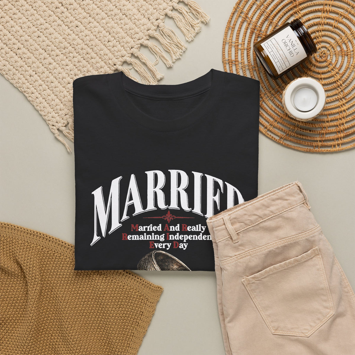 Married But Single T-Shirt — Funny Wedding Ring Humor Tee