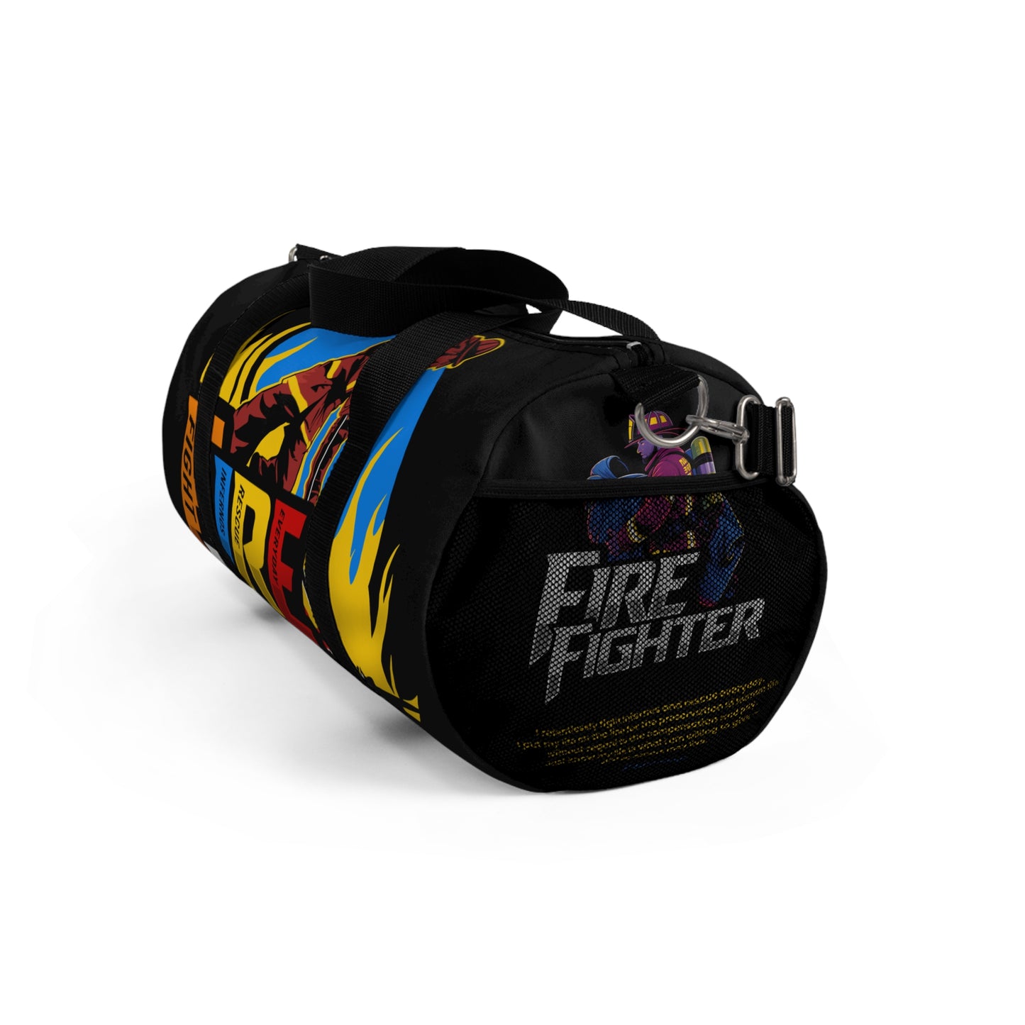F.I.R.E. Fighter Duffel Bag: Gym Bag, Travel Bag, Sports Gear, Gifts for Firefighters, Motivational Workout Bag