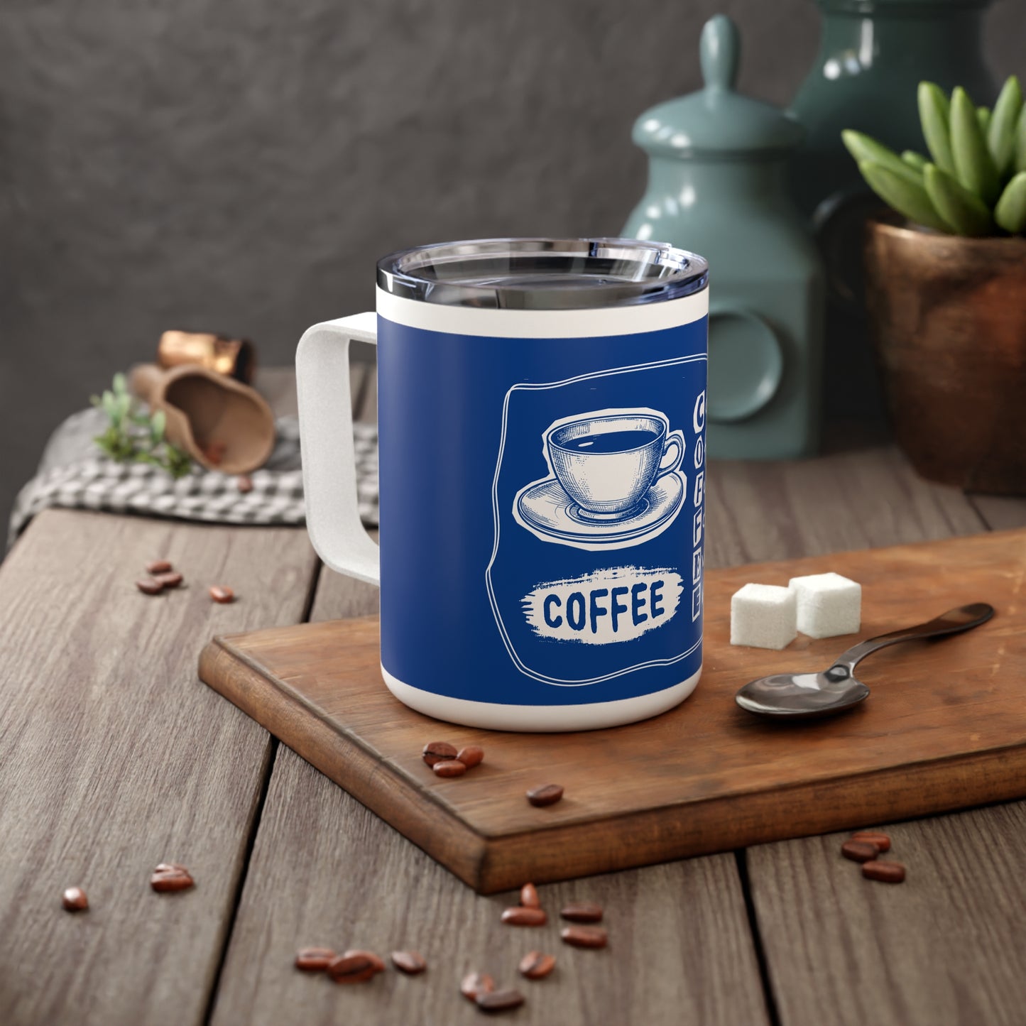 C.O.F.F.E.E. (Caffeine Offers Fuel For Everyday Energy) Caffeine Mug, Insulated Coffee Cup for Everyday Energy - Perfect Gift for Coffee Lovers