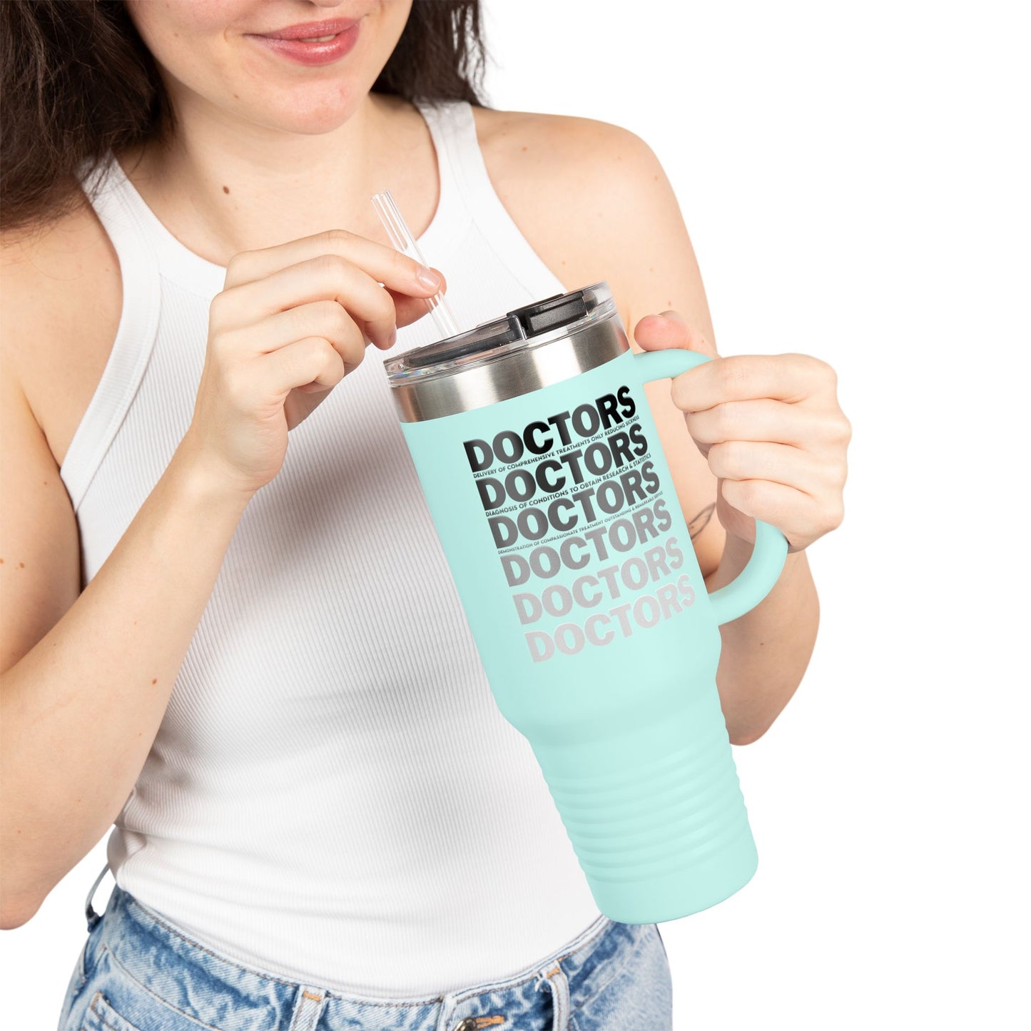 D.O.C.T.O.R.S. Doctors Insulated Travel Mug, 40oz – Perfect for Medical Professionals, Coffee Lovers, Gifts for Graduations, Doctor Appreciation