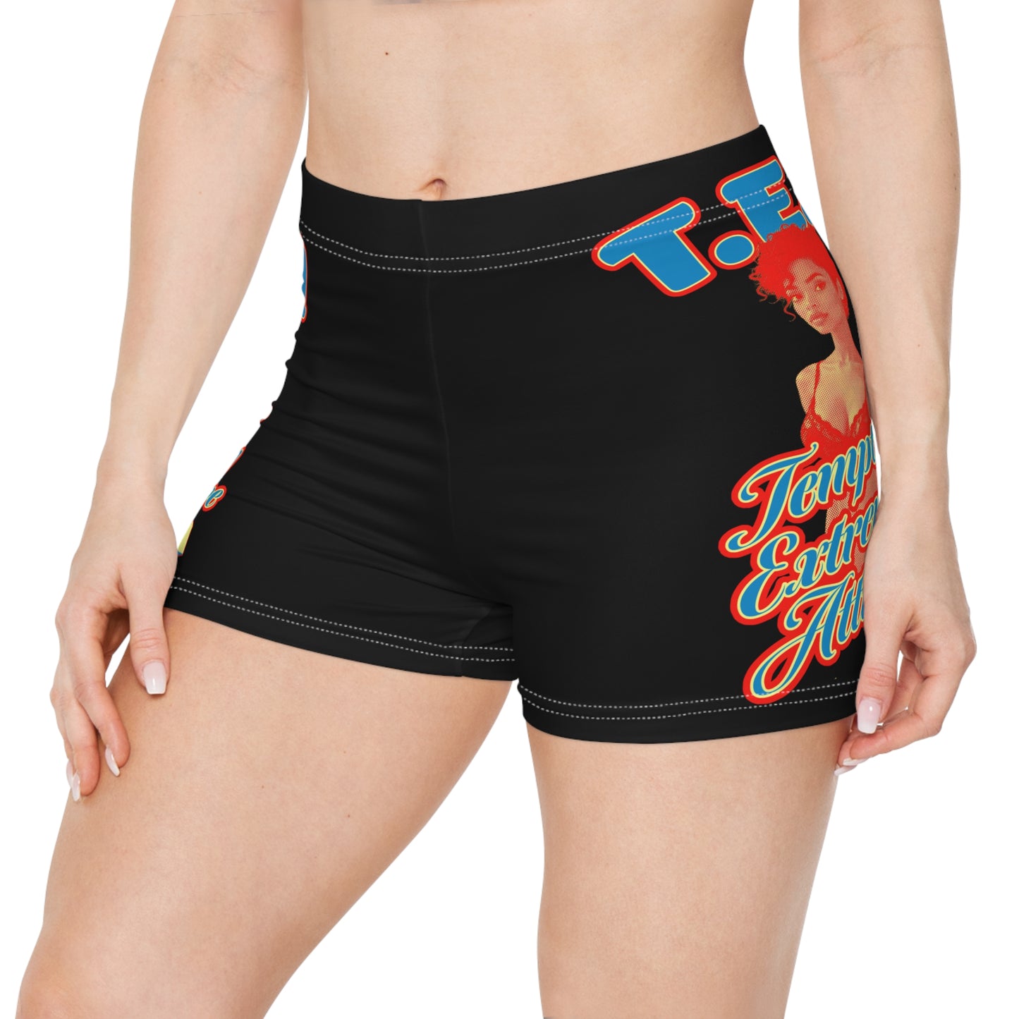 Body T.E.A. Bold Women's Shorts with Eye-Catching Design, Comfortable Summer Wear, Beach Days, Pool Parties, Casual Style