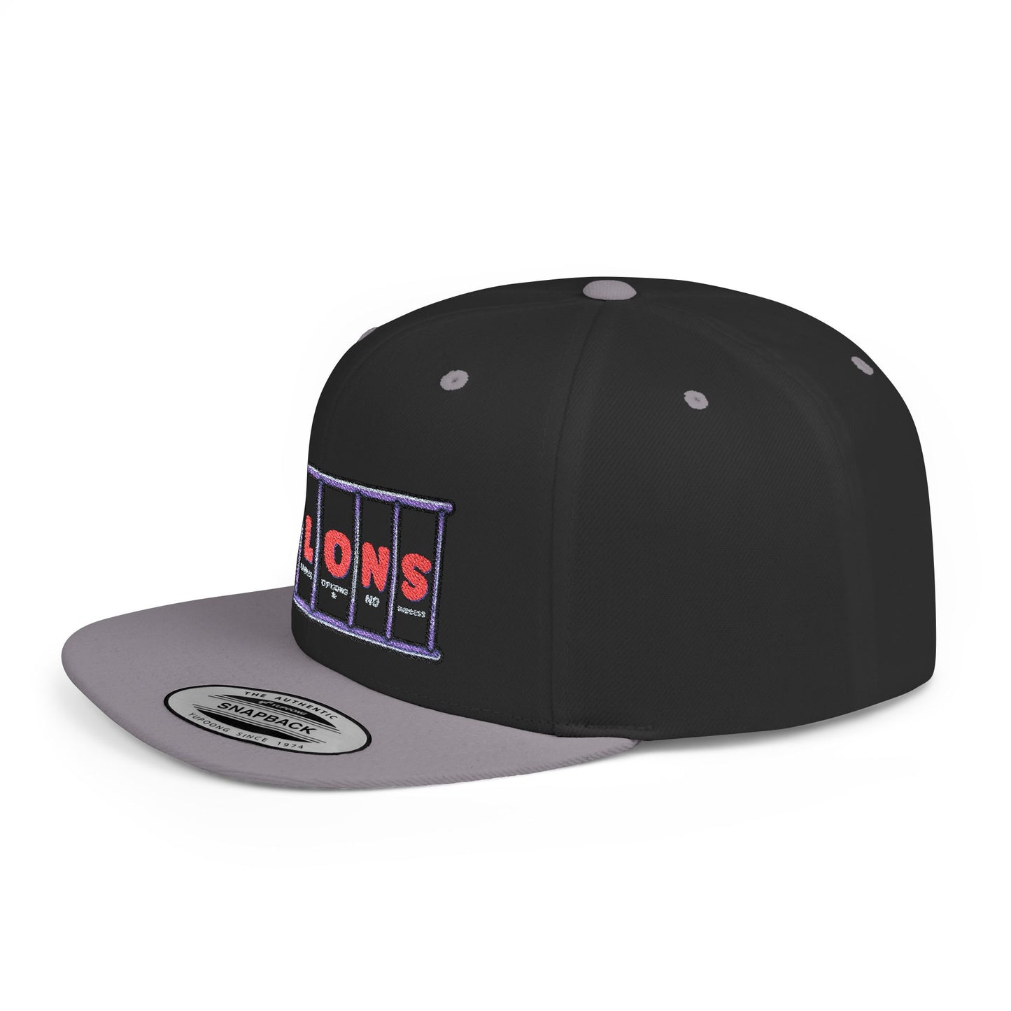 F.E.L.O.N.S. Flat Bill Snapback Hat | Stylish Streetwear, Hip Hop Fashion, Unique Gift for Friends, Casual Everyday Wear, Trendy Accessory