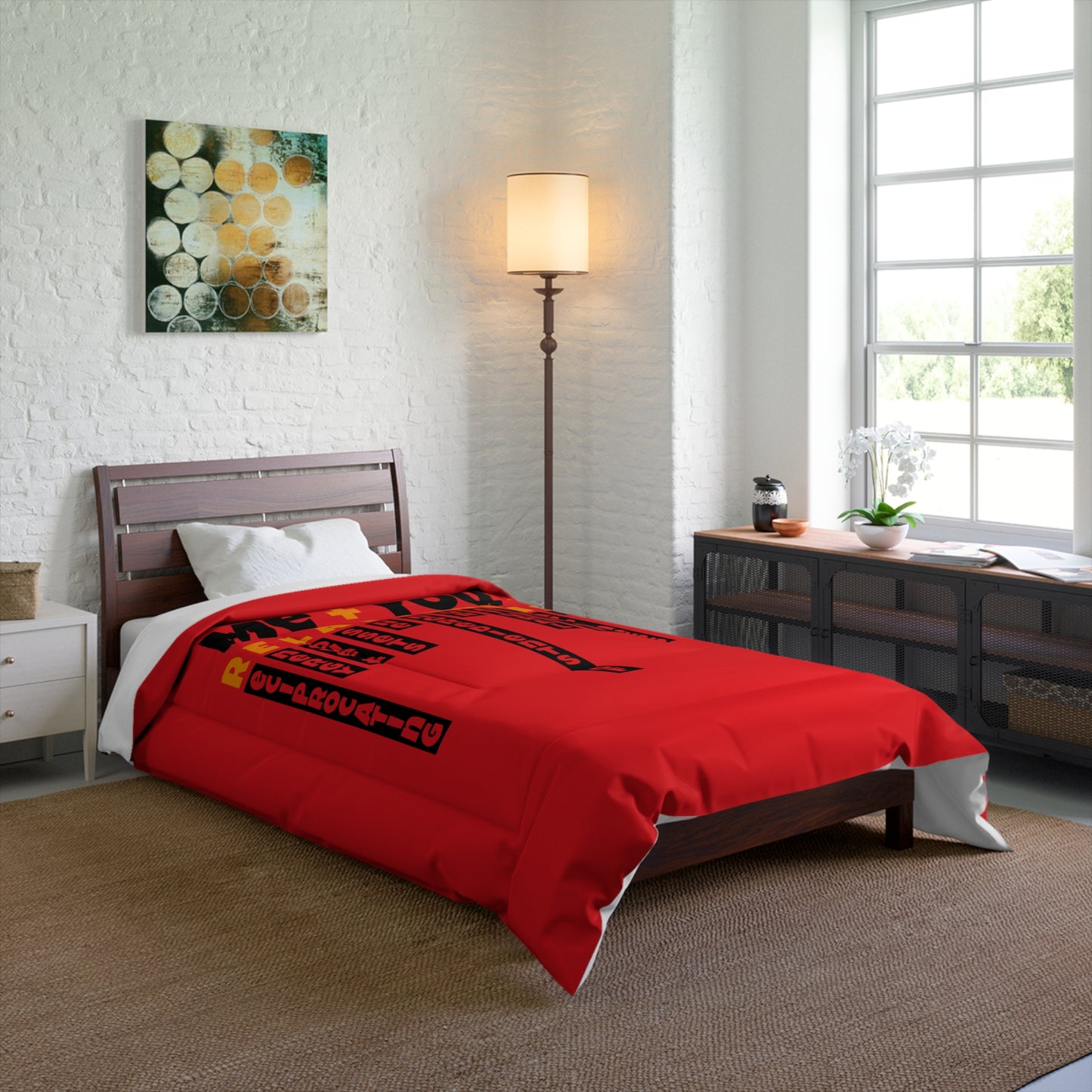 Love Equation Relationship Comforter, Cozy Bedroom Decor, Couples Gift, Valentine's Day Bedding, Relationship Quote Blanket