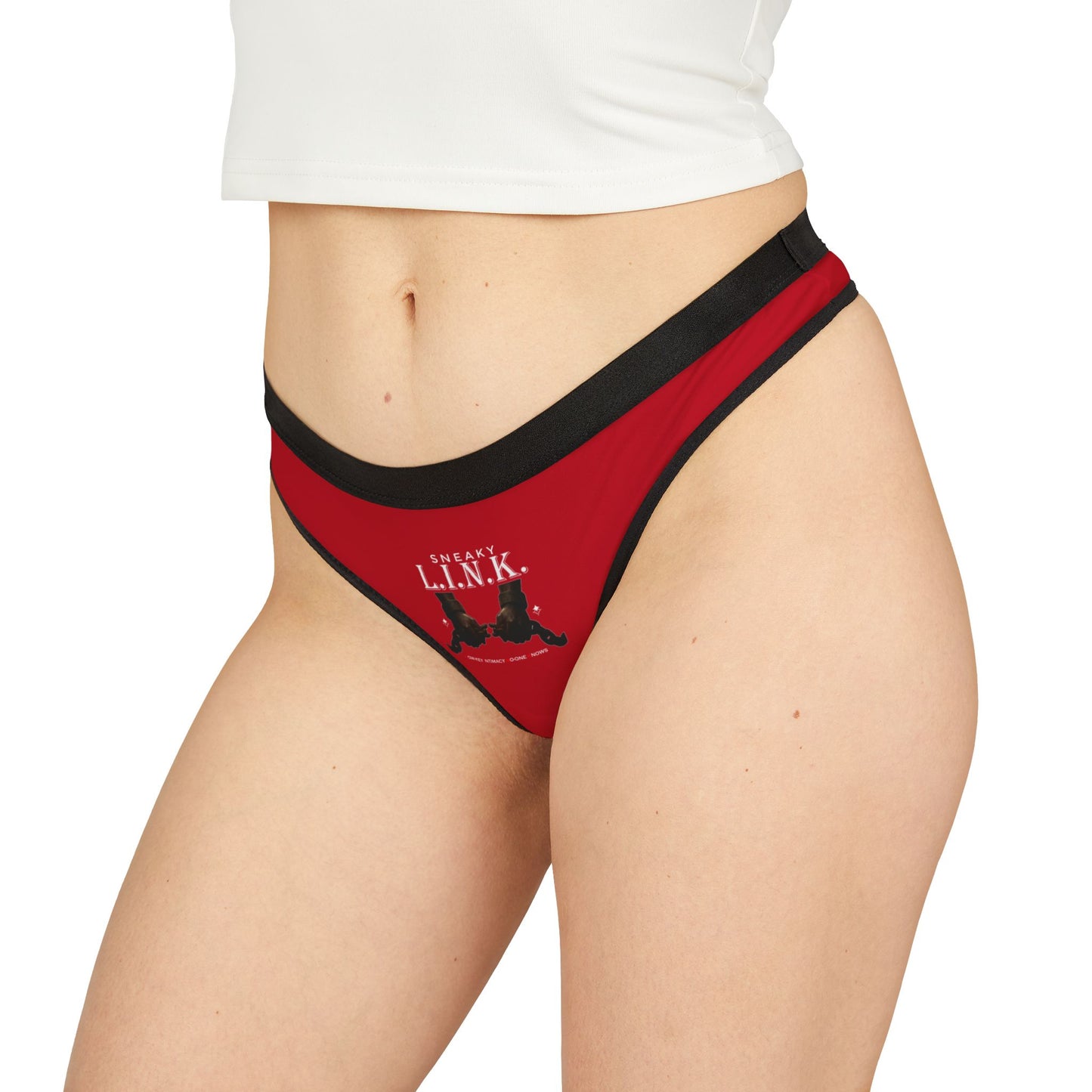 Sneaky L.I.N.K. (Low-Key Intimacy No-one Knows) Women's Thongs, Playful & Cheeky Underwear, Perfect for Gifting, Valentine's Day, Everyday Essentials, Lingerie Set