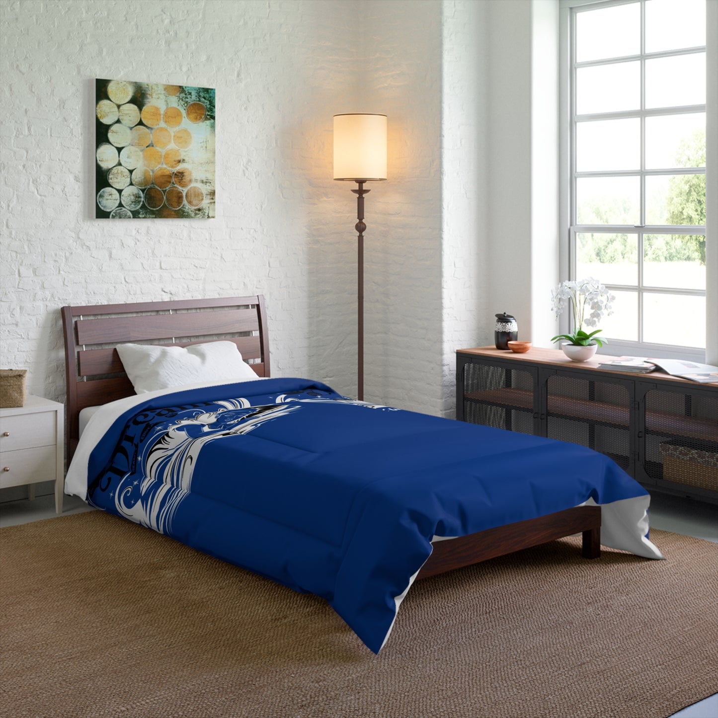 Life Is A Dream Comforter - Cozy Bedding for Relaxation, Life is a Dream Design, Bedroom Decor, Gift for Dreamers, Nautical Style