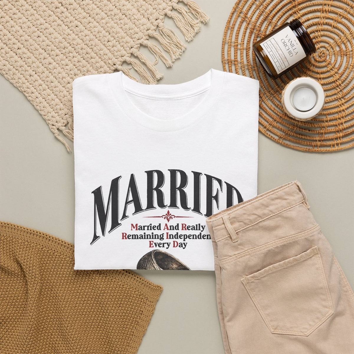 Married But Single T-Shirt — Funny Wedding Ring Humor Tee