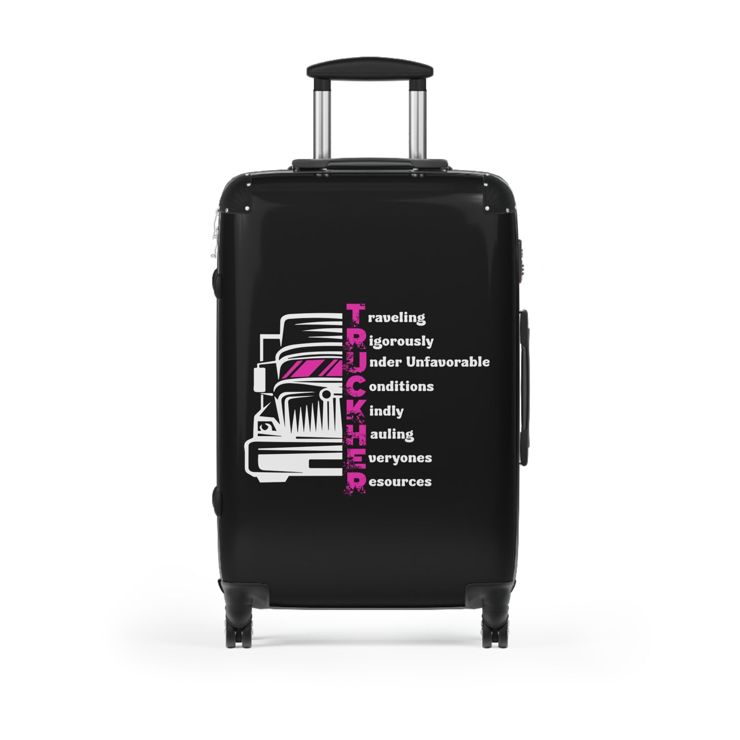Trucker Suitcase with Travel Quotes - Perfect for Adventurers, Road Trips, Holiday Gifts, and Travel Enthusiasts