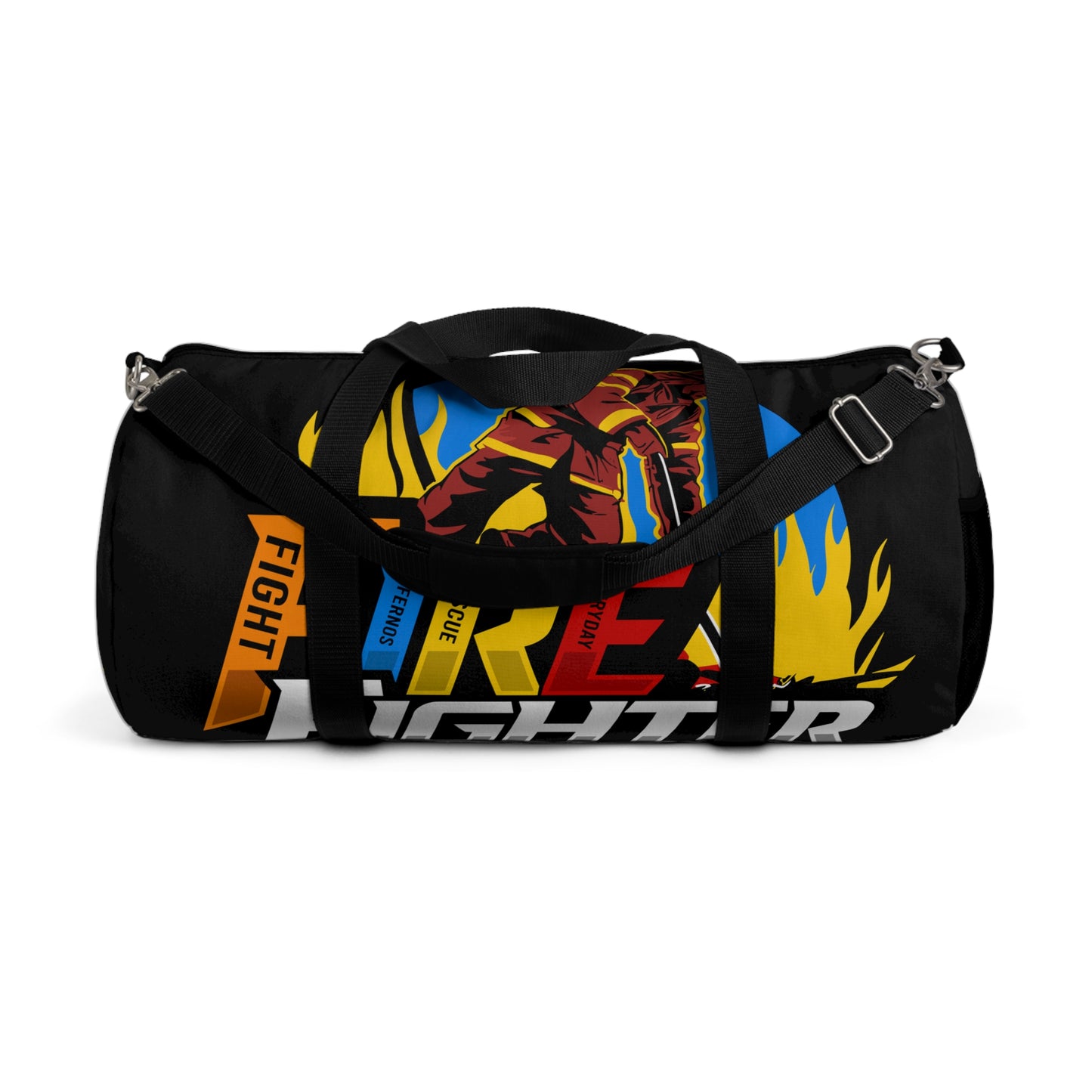 F.I.R.E. Fighter Duffel Bag: Gym Bag, Travel Bag, Sports Gear, Gifts for Firefighters, Motivational Workout Bag