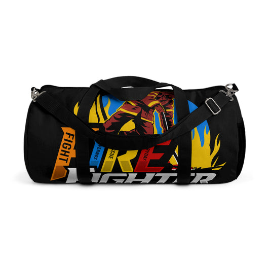 F.I.R.E. Fighter Duffel Bag: Gym Bag, Travel Bag, Sports Gear, Gifts for Firefighters, Motivational Workout Bag