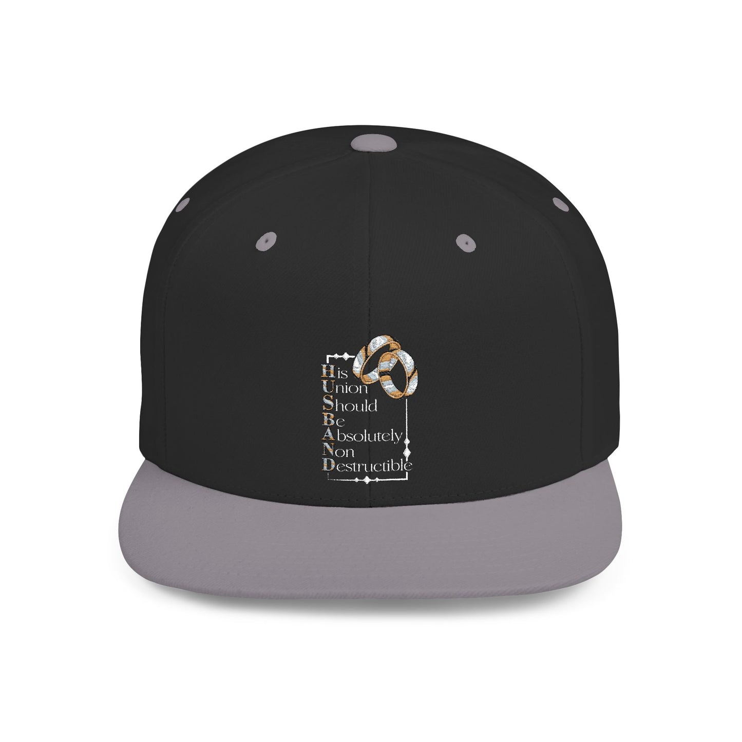 H.U.S.B.A.N.D. Stylish Flat Bill Snapback Hat | Perfect for Events, Casual Wear, Gifts, and Holidays | Custom Design Cap with Unique Style