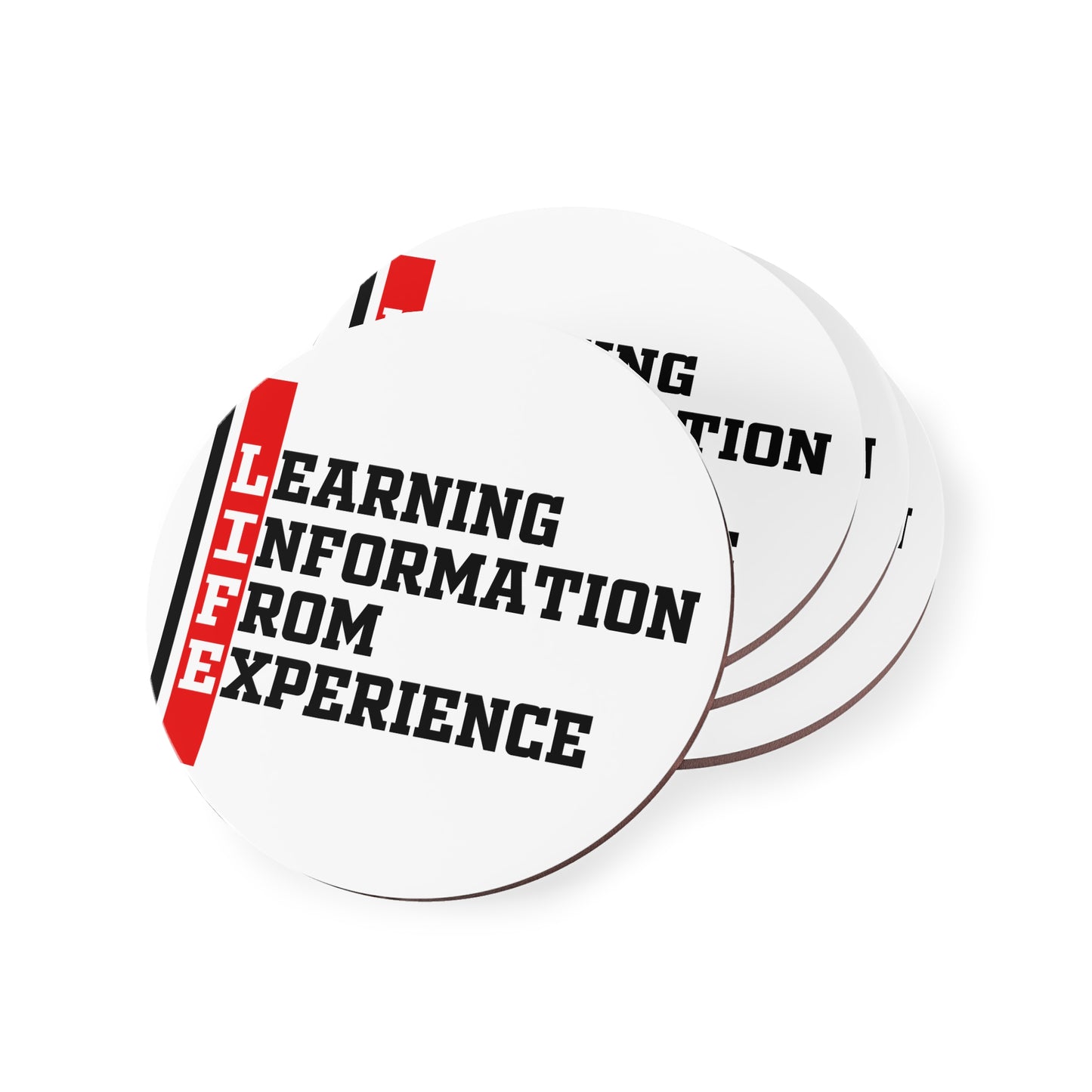 Coasters — LIFE: Learning Information From Experience Cork Drink Coasters