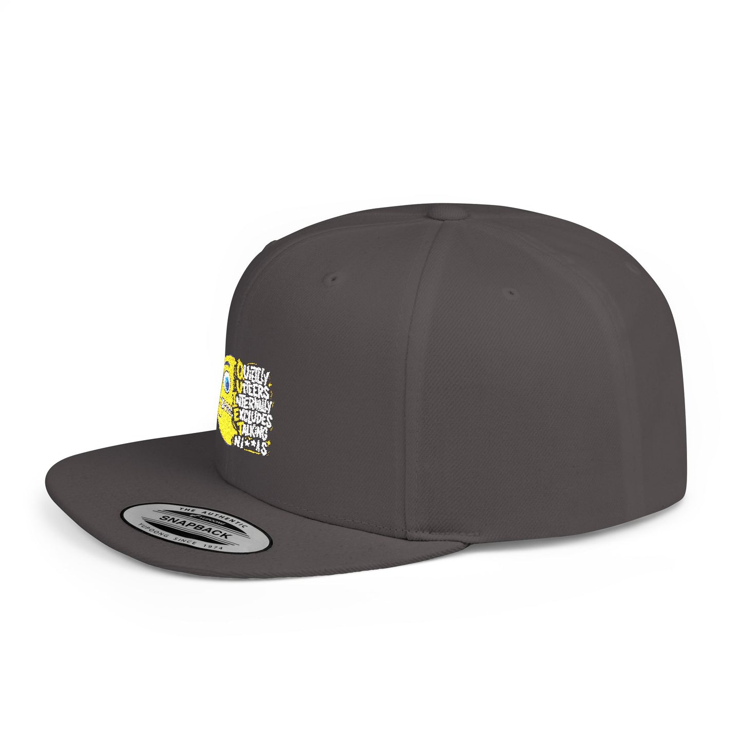 Q.U.I.E.T. Niggas Inspired Flat Bill Snapback Cap