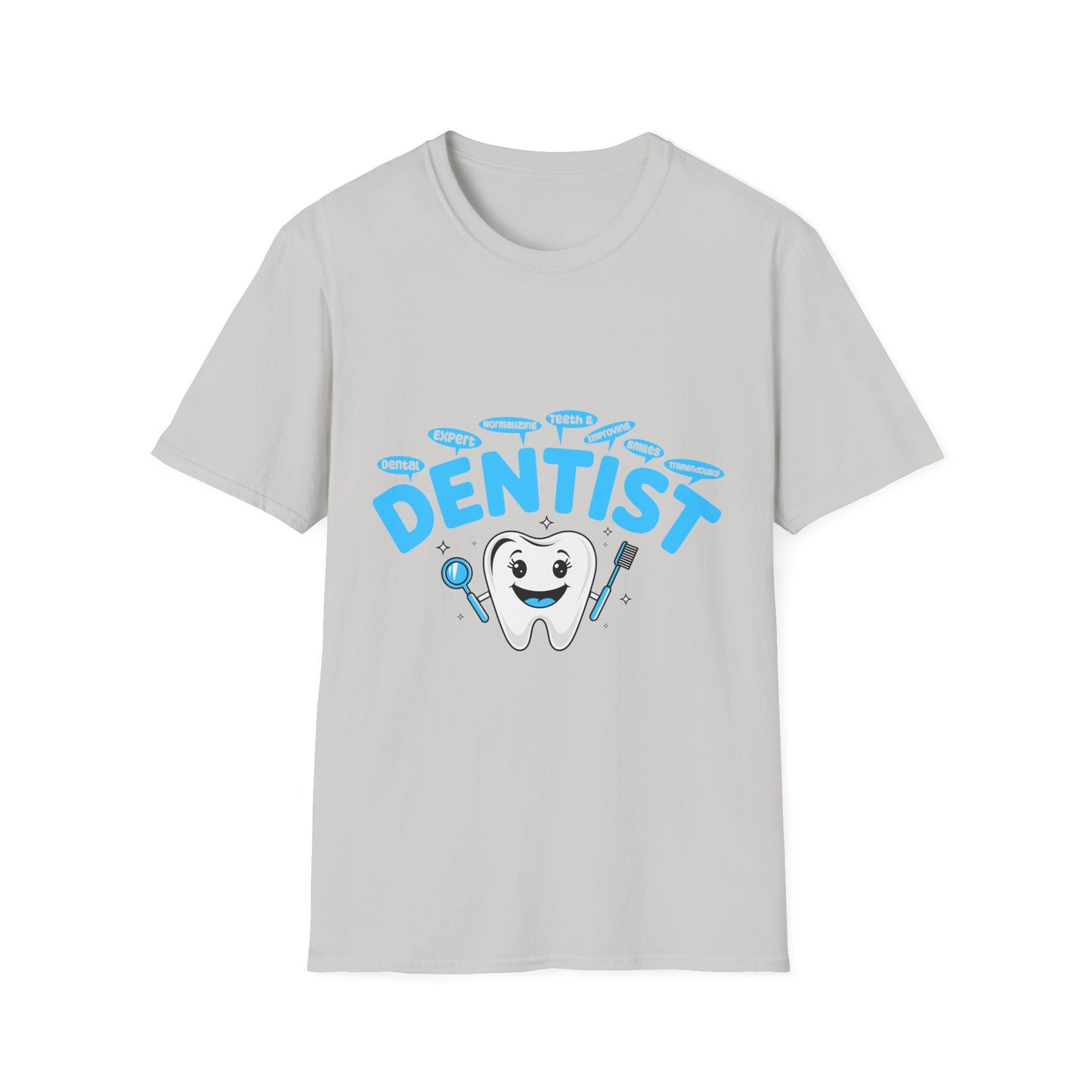 Funny D.E.N.T.I.S.T. T-Shirt - Unisex Softstyle Tee for Dental Professionals