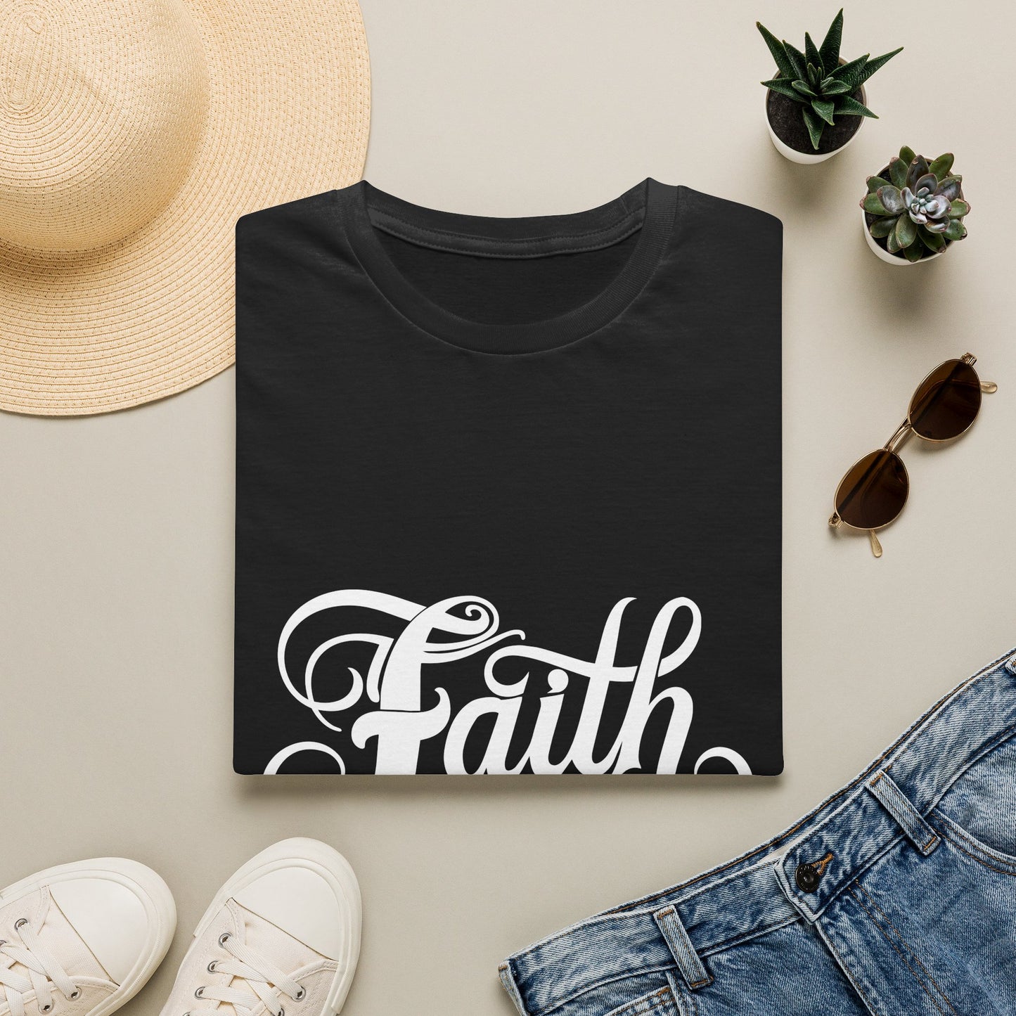 Faith Script T-Shirt — Inspirational Christian Tee