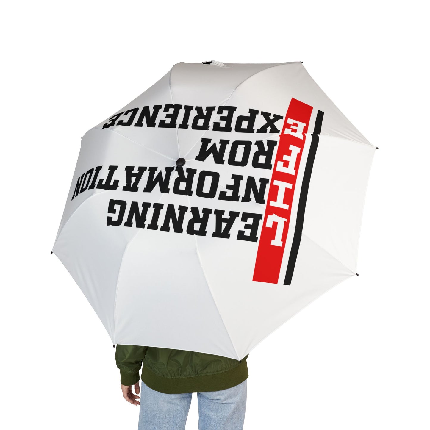 L.I.F.E. Stylish Semi-Automatic Foldable Umbrella - Perfect for Rainy Days, Travel, and Gifts