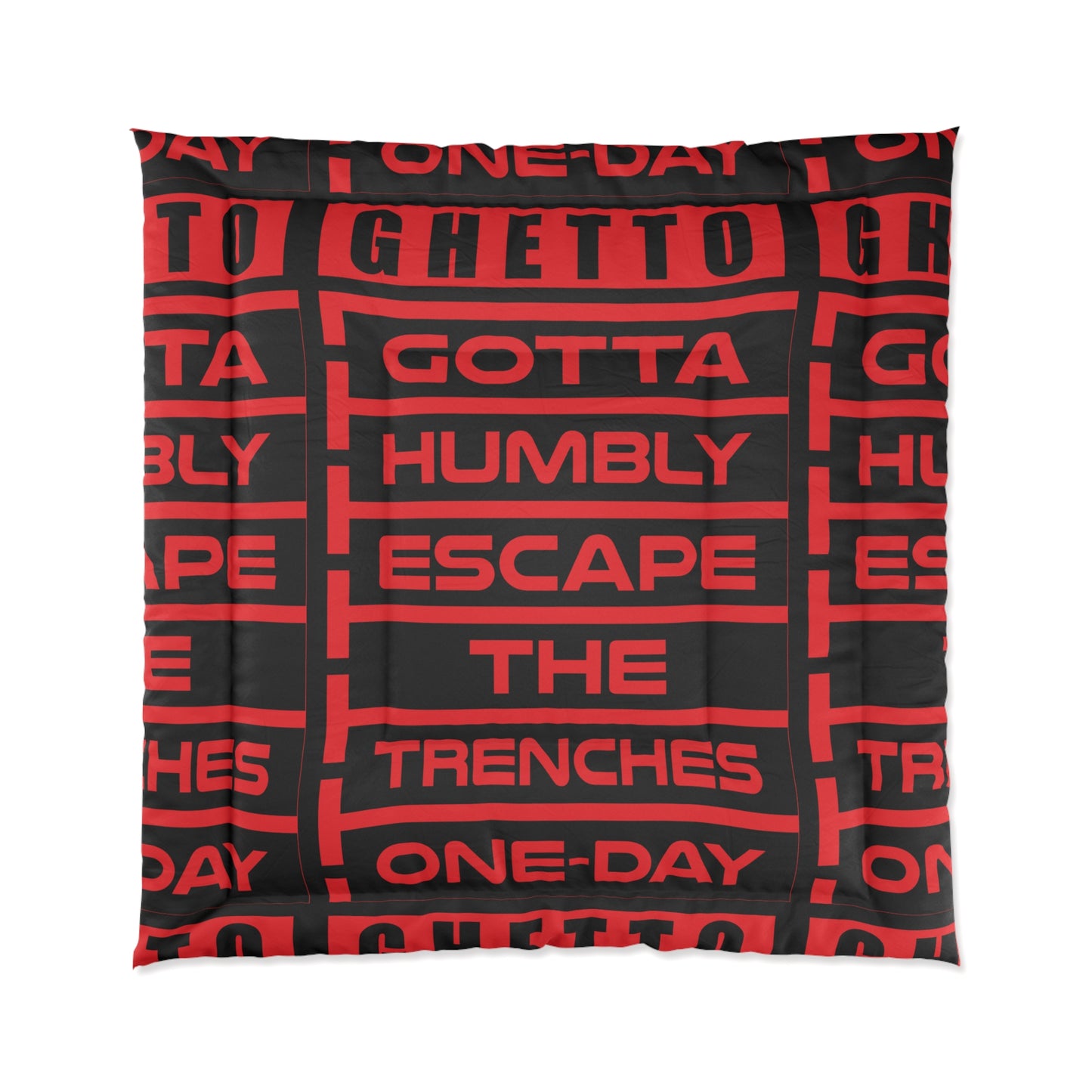 G.H.E.T.T.O. Urban Comforter - Ghetto Inspired Design for Cozy Vibes, Perfect for Home Decor, Gifts, and Streetwear Aesthetic
