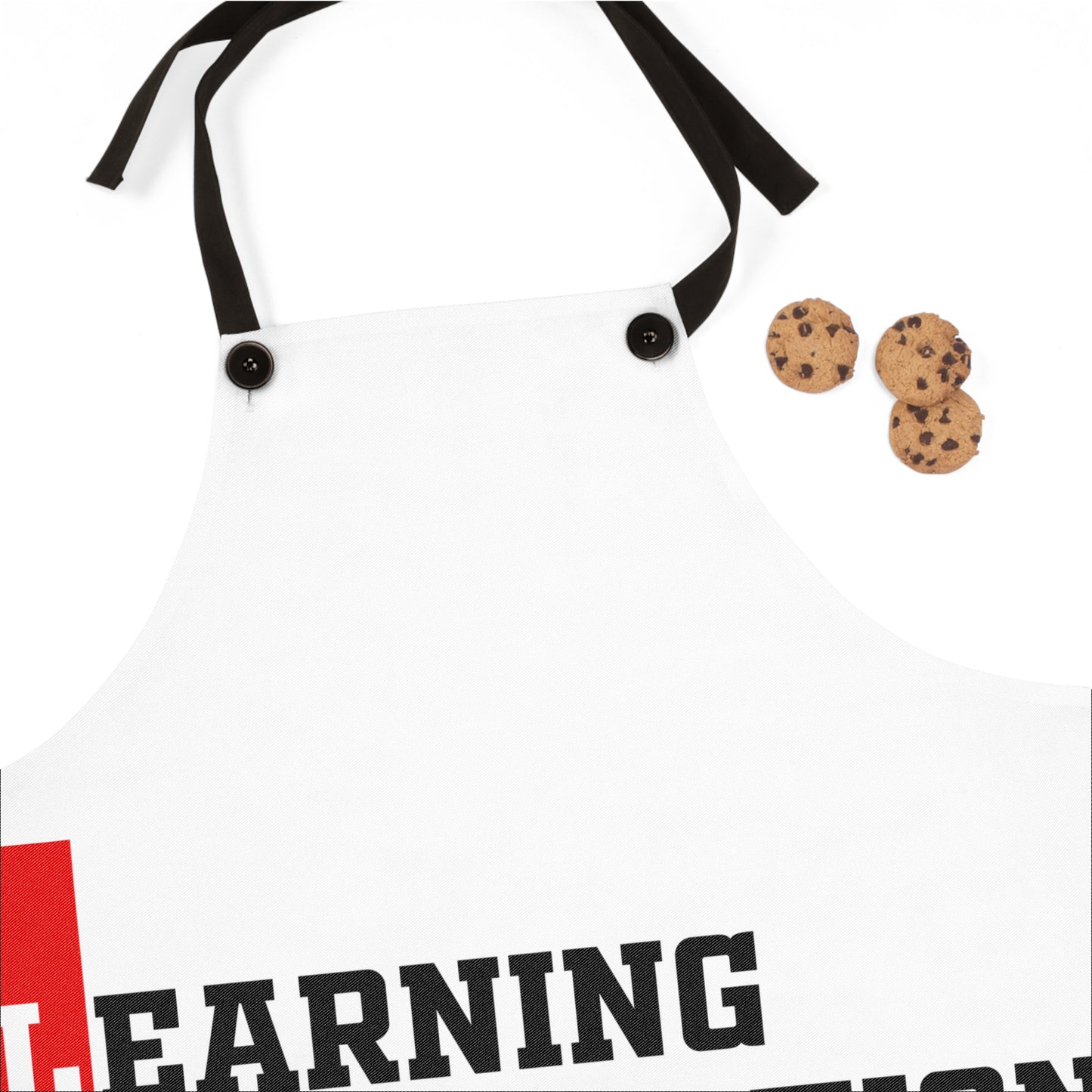 Apron - "LIFE: Learning Information From Experience" Kitchen Apron, Motivational Cooking Apron for Teachers & Lifelong Learners