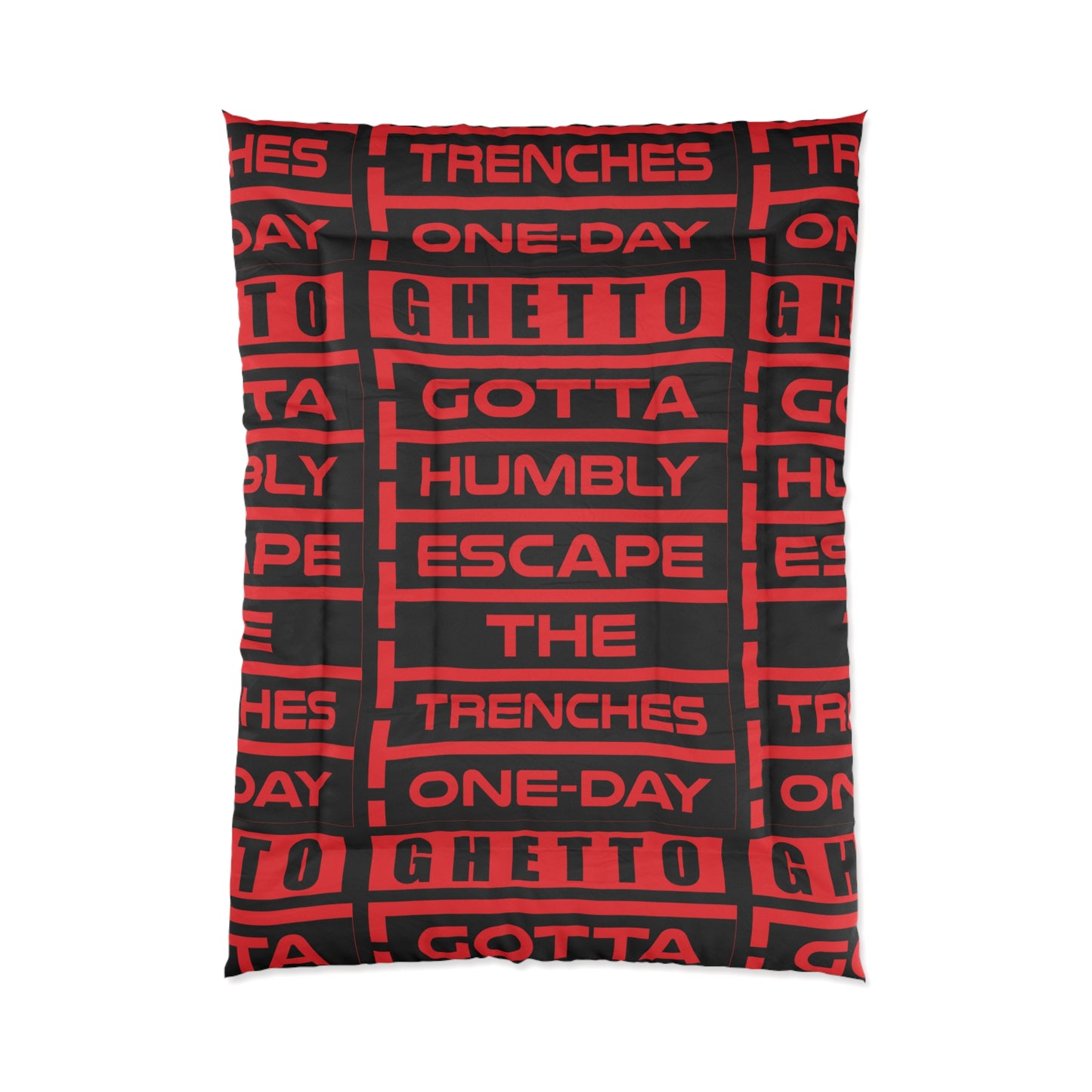 G.H.E.T.T.O. Urban Comforter - Ghetto Inspired Design for Cozy Vibes, Perfect for Home Decor, Gifts, and Streetwear Aesthetic