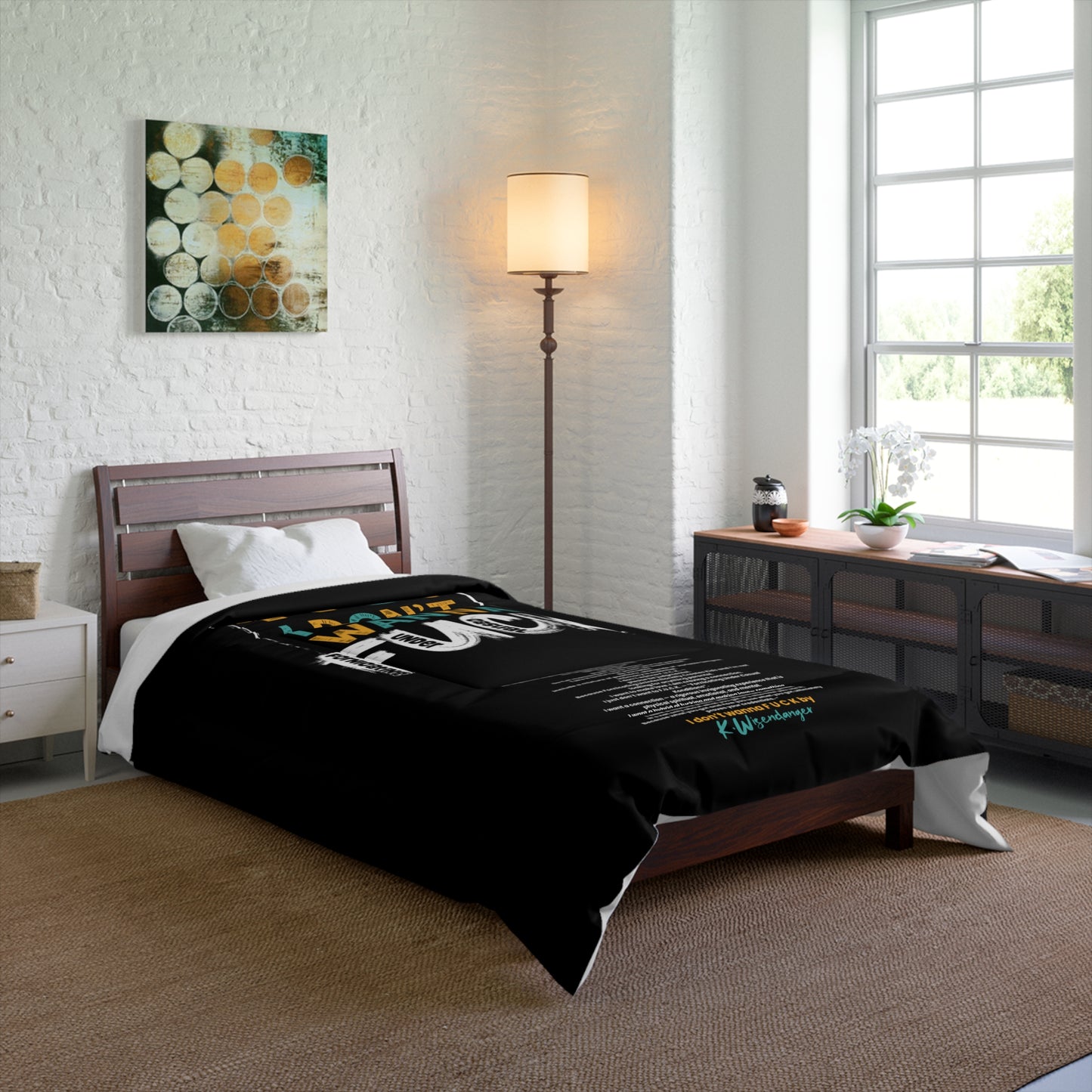 No! I Don't Wanna F*ck Funny Comforter | Cozy Bedroom Décor, Humorous Gift, Unique Bedding, Quirky Bedroom Idea, Mood Enhancer