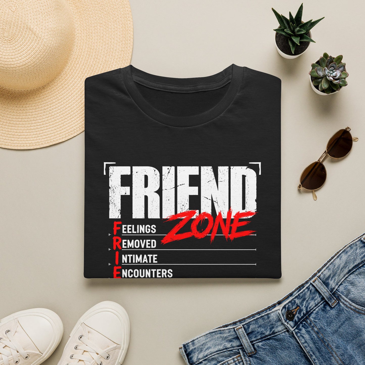 Friend Zone T-Shirt — 'Feelings Removed' Humorous Relationship Graphic Tee