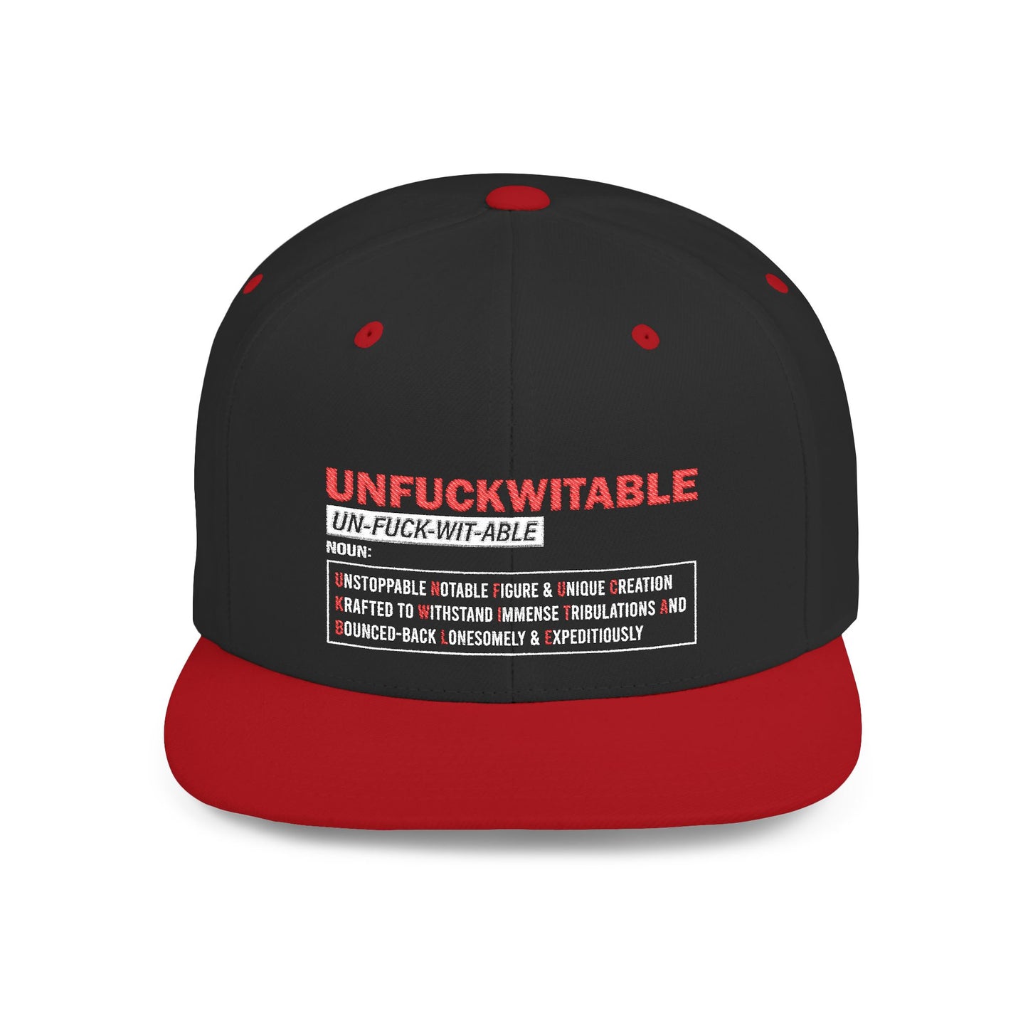 U.N.F.U.C.K.W.I.T.A.B.L.E. Bold Statement Snapback Hat for Confident Style, Unfuckwitable Cap, Streetwear Hat