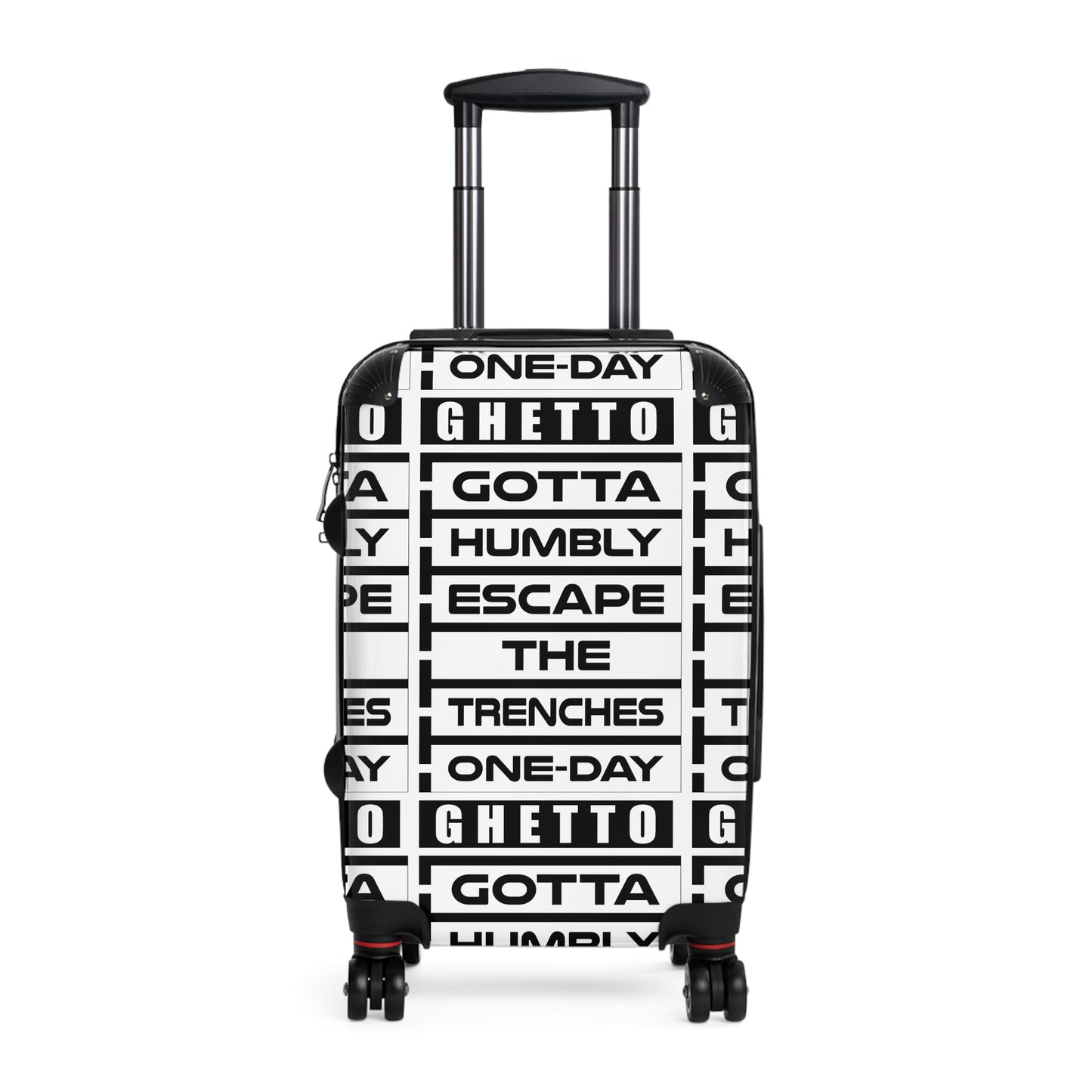 G.H.E.T.T.O. Travel Suitcase - Ghetto Escape One-Day Design, Luggage, Vacation Essential, Gift For Travelers, Urban Travel Gear