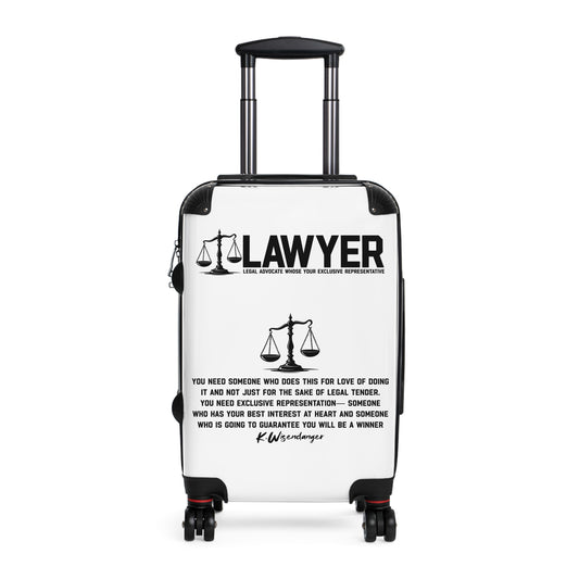 Lawyer Theme Suitcase - Perfect for Legal Professionals, Travel Gifts, Attorney Accessory, Law School Graduation, Legal Themed Gifts