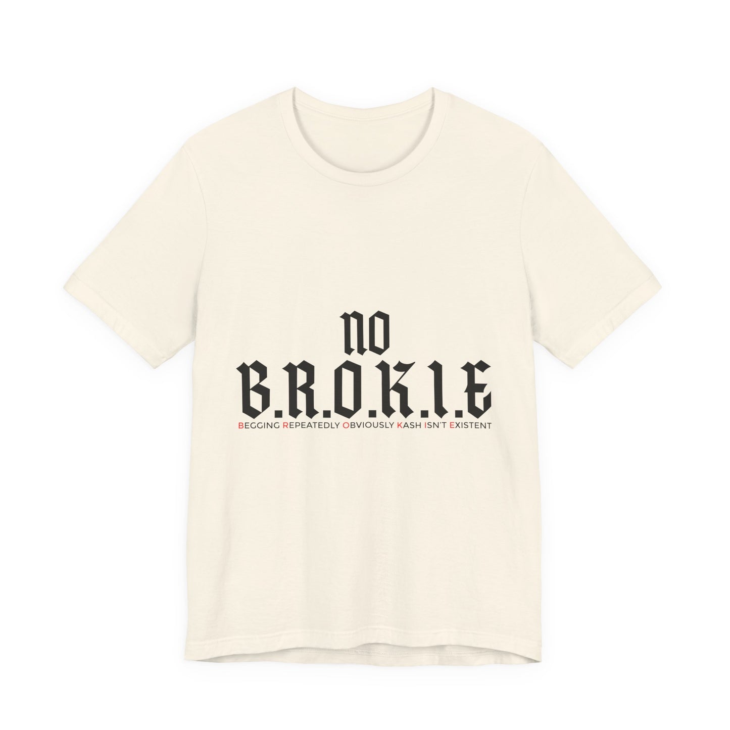 No B.R.O.K.I.E. Premium Tee — Graphic Vintage Streetwear T-Shirt with Bench Illustration