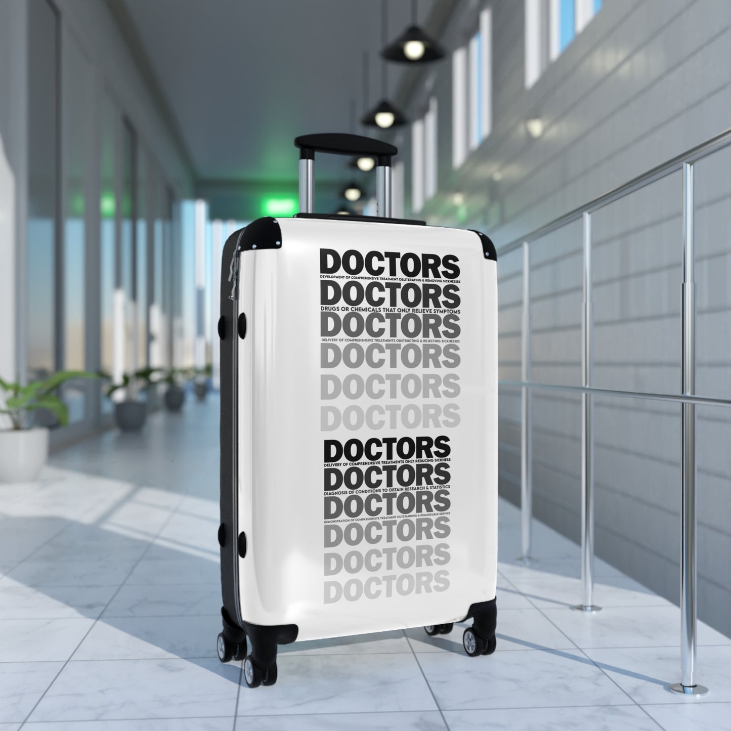 Doctor Themed Suitcase - Travel Luggage for Healthcare Professionals, Unique Travel Gift, Medical Doctor Suitcase, Stylish and Practical