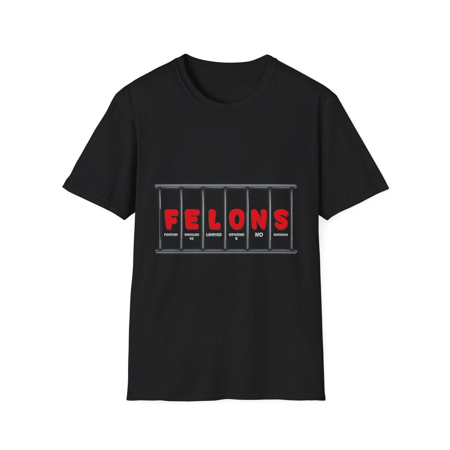 F.E.L.O.N.S. - "Forever Entrapped Life Of No Success" - Graphic Tee for Casual Wear