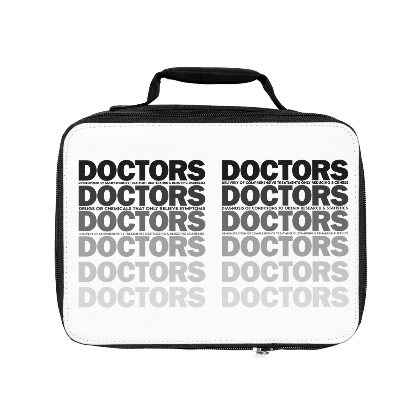 Doctors Repeating Pattern Lunch Bag – Medical Professional Gift