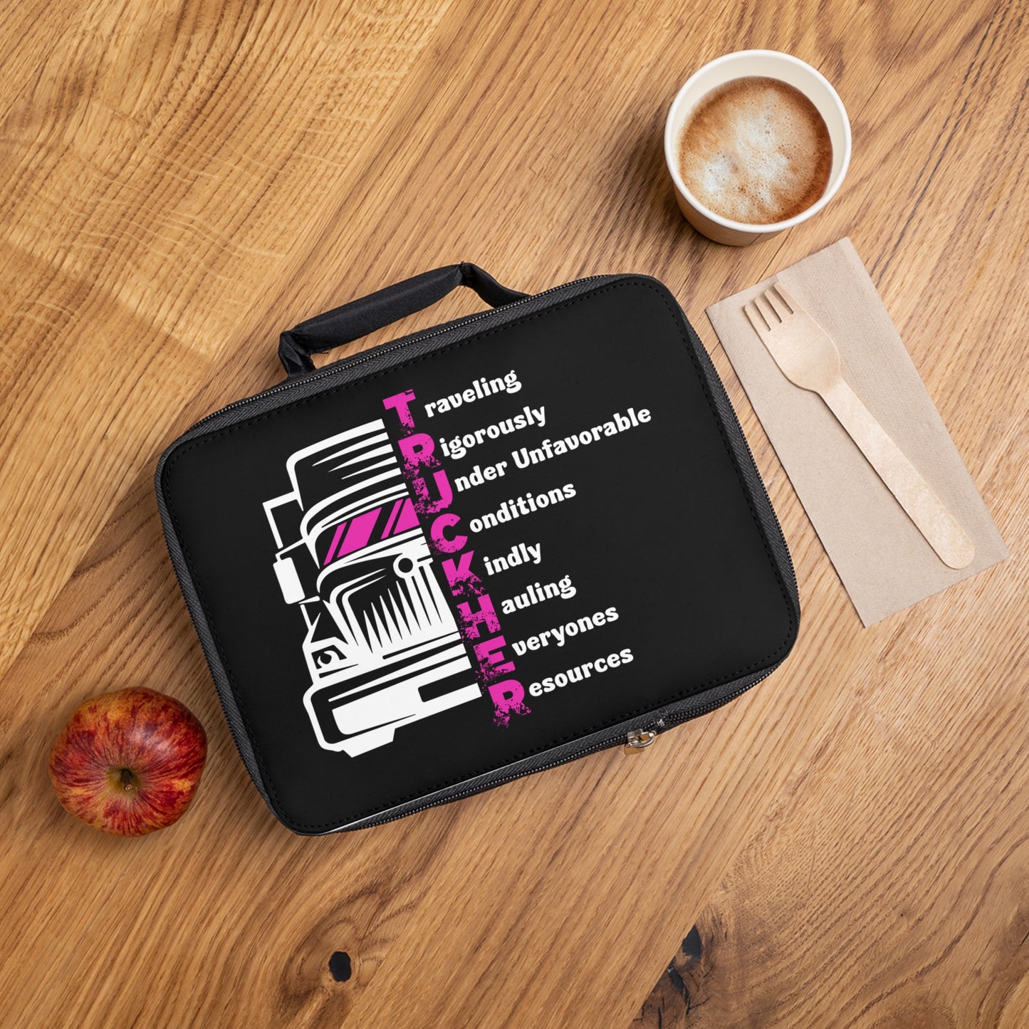 Trucker Lunch Bag – 'TRUCKER' Acronym Design (Traveling Rigorously Under Unfavorable Conditions)