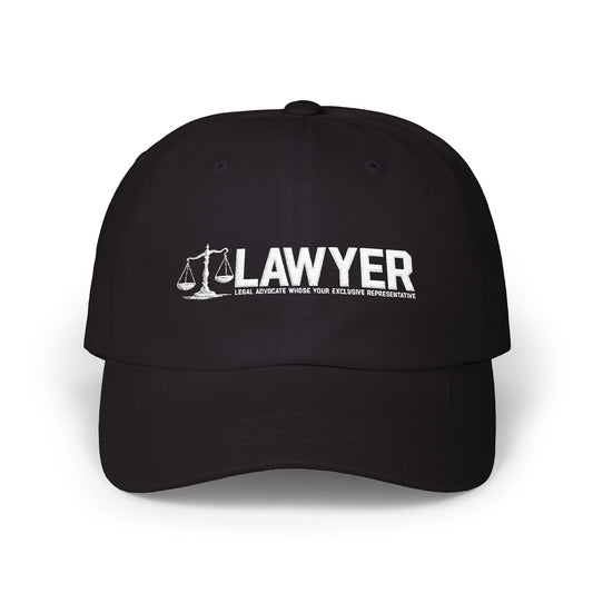 L.A.W.Y.E.R. - Gift for Attorneys, Legal Profession, Casual Style, Adjustable Cap, Lawyer Apparel