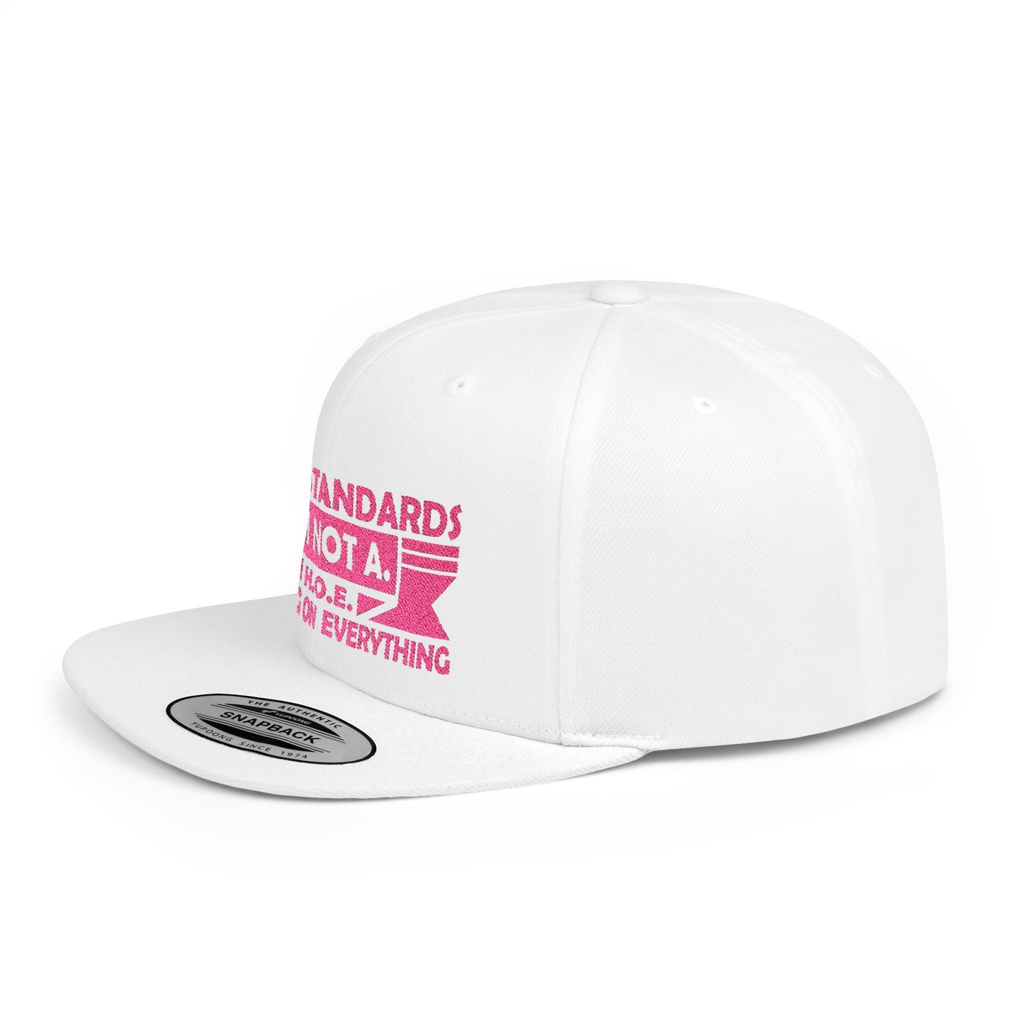 Not A H.O.E. Sassy Flat Bill Snapback Hat, Trendy Cap, Statement Accessory