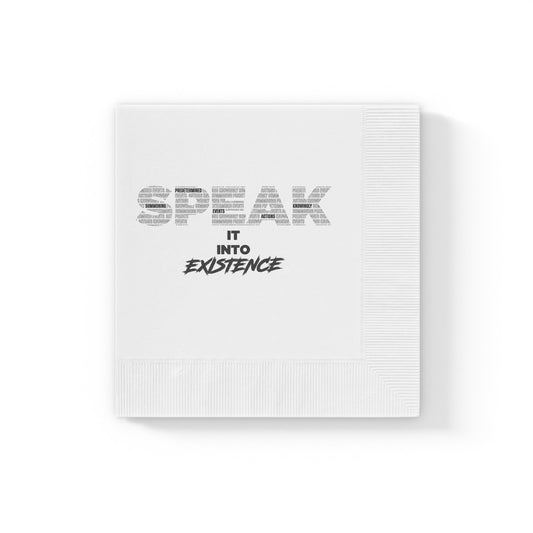 Napkins — ‘Speak It Into Existence’ Disposable Party Napkins