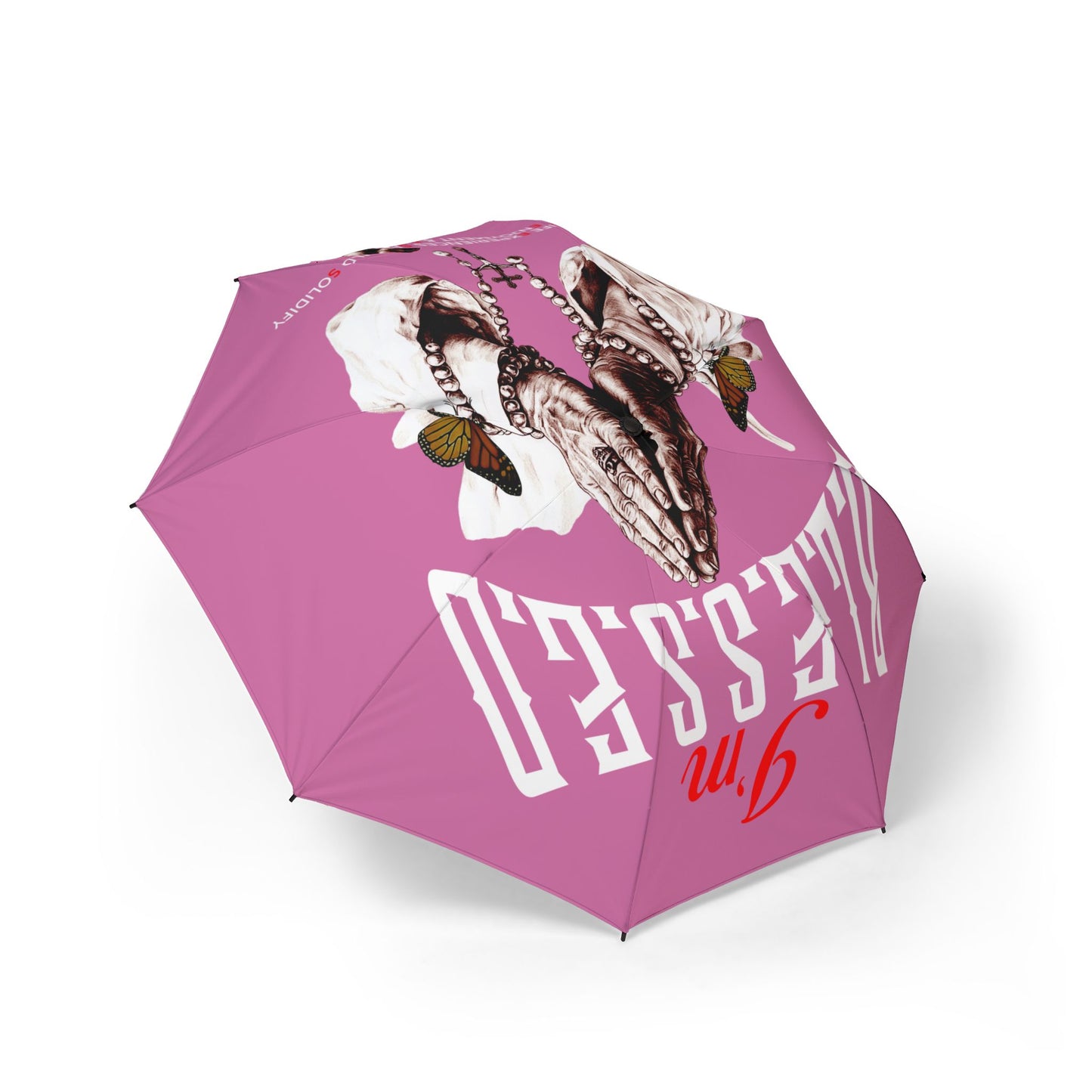 IM B.L.E.S.S.E.D. Umbrella — 'I'm Blessed' Compact Rain Parasol