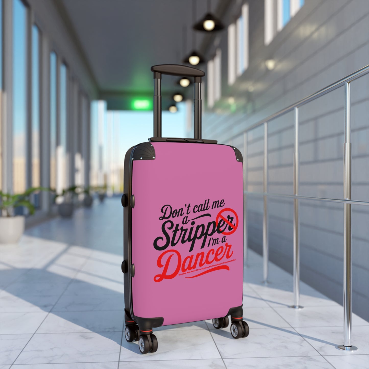 Stripper Travel Suitcase - Don't Call Me a Stripper I'm a Dancer, Bachelorette Party Gift, Weekend Getaway Bag, Unique Luggage, [...]