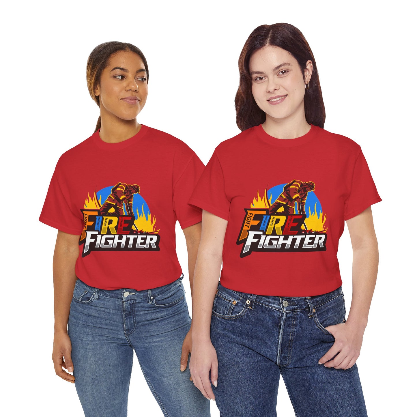 F.I.R.E. fighter (Fight Infernos Rescue Everyday) Unisex Heavy Cotton Tee – Honor Our Heroes