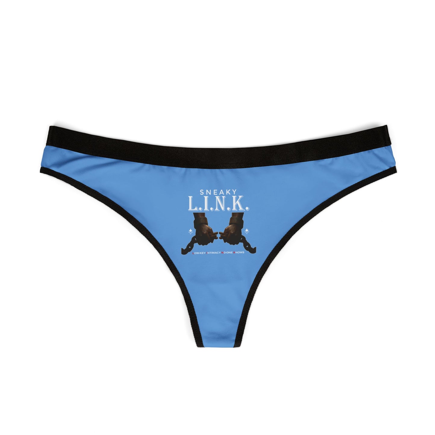 Sneaky L.I.N.K. (Low-Key Intimacy No-one Knows) Stylish Women's Thongs with Unique Design, Comfortable Underwear, Fun Gift for Her, Fashion Lingerie, Everyday Essentials