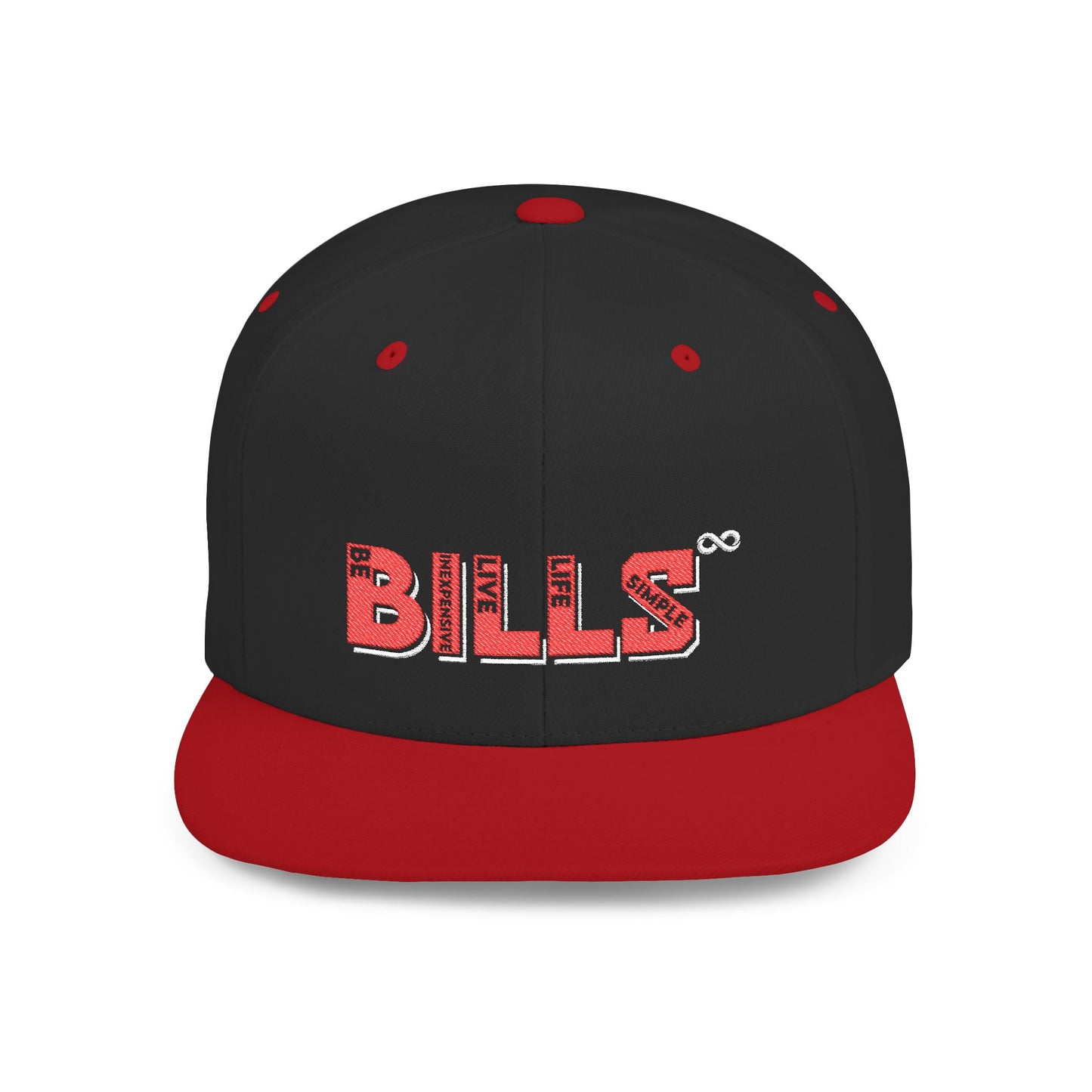 B.I.L.L.S. Stylish Flat Bill Snapback Hat, Perfect for Sports Fans, Casual Outfits, Gifts, Outdoor Adventures, Streetwear