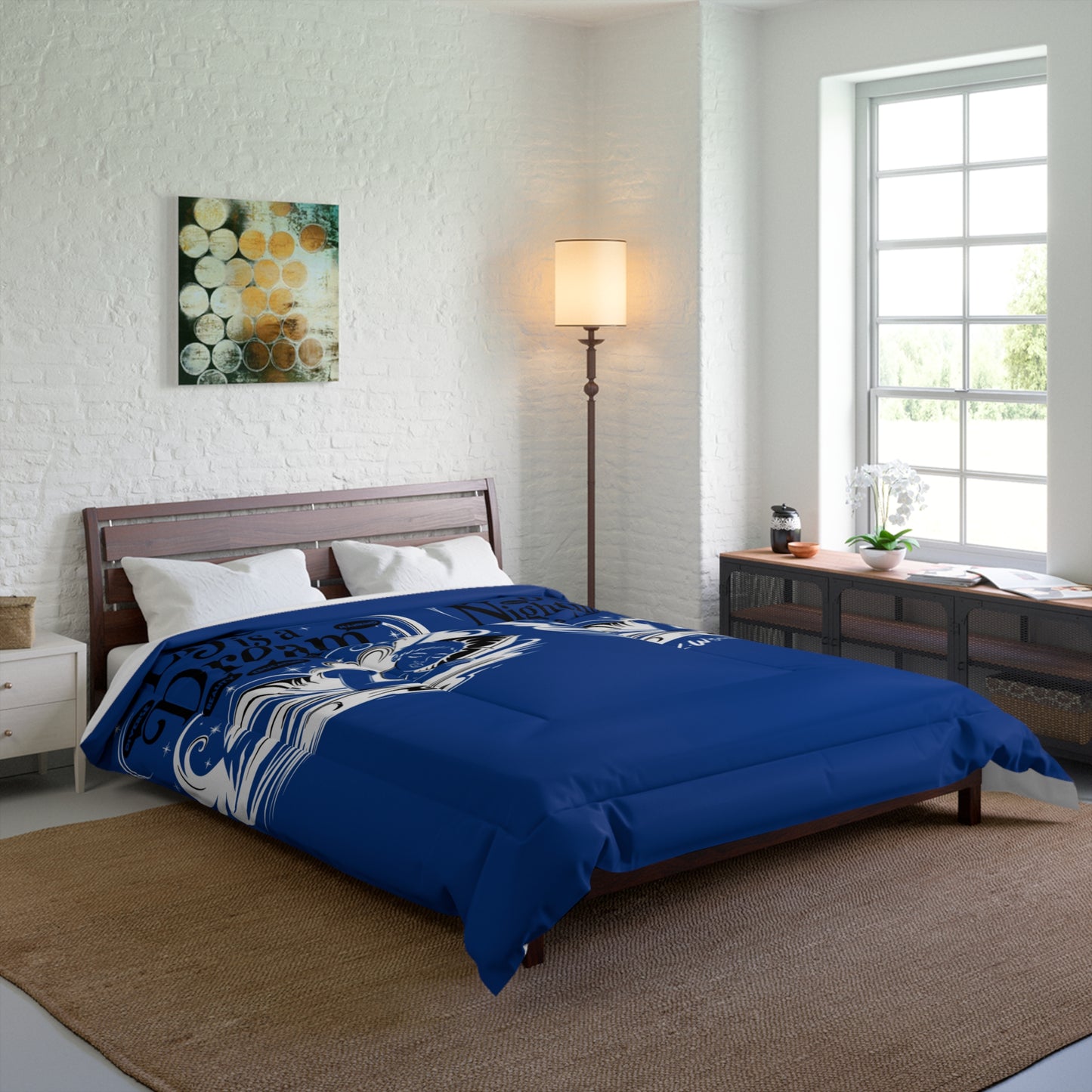 Life Is A Dream Comforter - Cozy Bedding for Relaxation, Life is a Dream Design, Bedroom Decor, Gift for Dreamers, Nautical Style