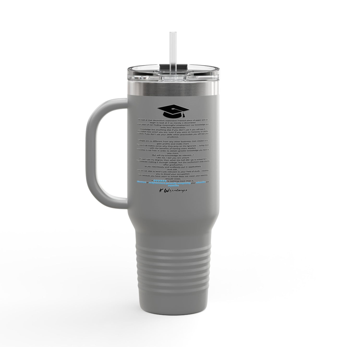 C.O.L.L.E.G.E. Insulated Travel Mug, 40oz
