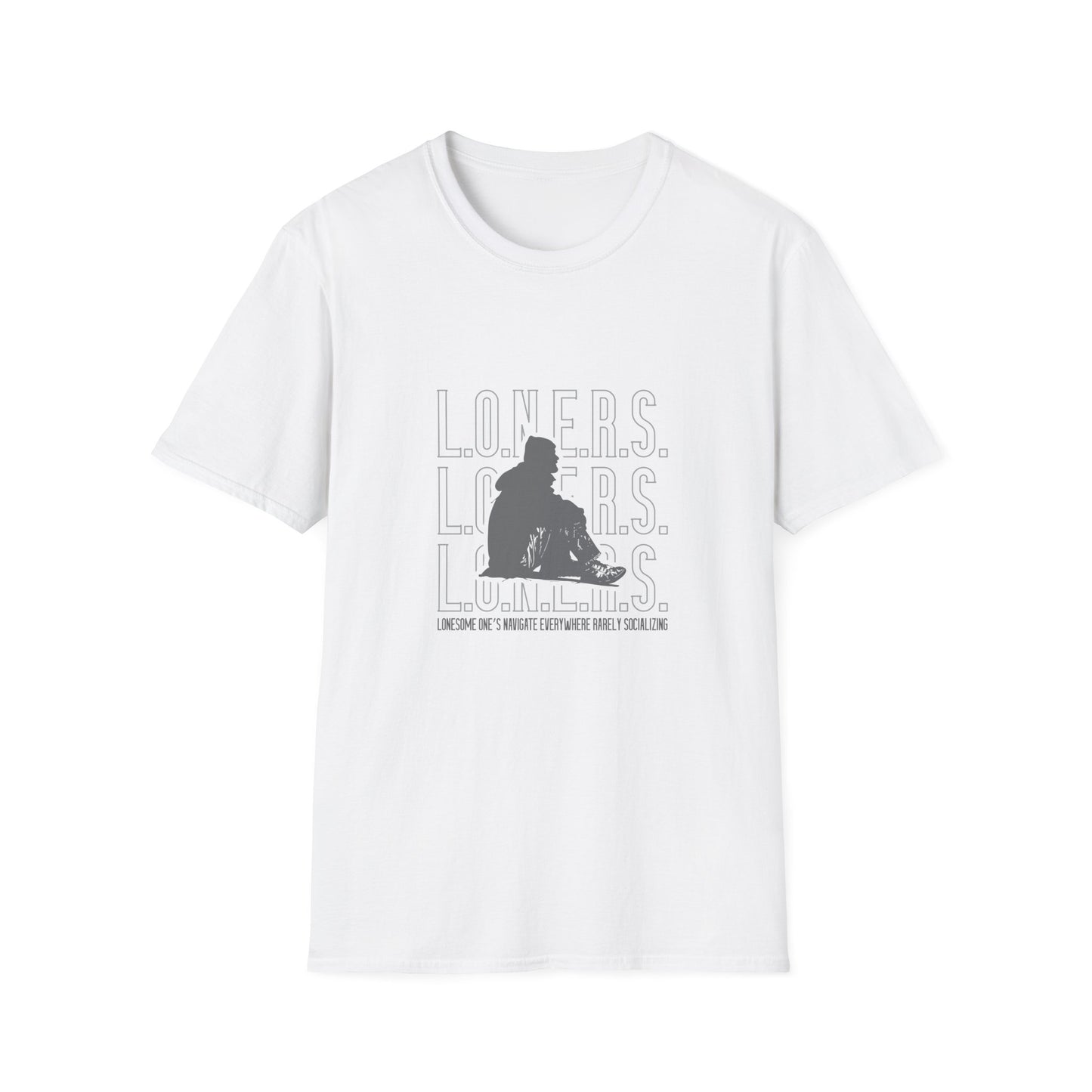 L.O.N.E.R.S. Unisex Softstyle T-Shirt | Casual Wear, Gift for Introverts, Comfortable Tee for Relaxing, Statement Shirt