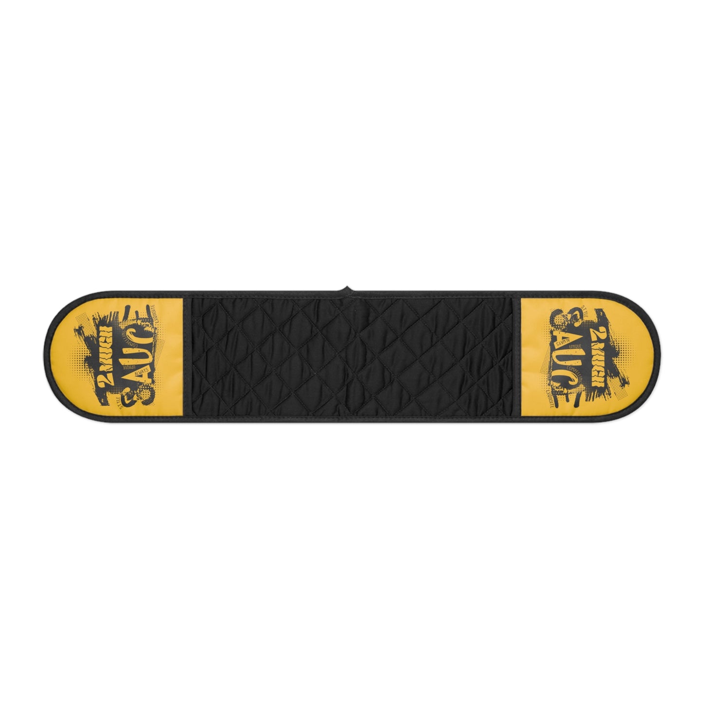 Grill Sauce Oven Mitts - Double Pot Holder with 'Smokin' Sauce' Design